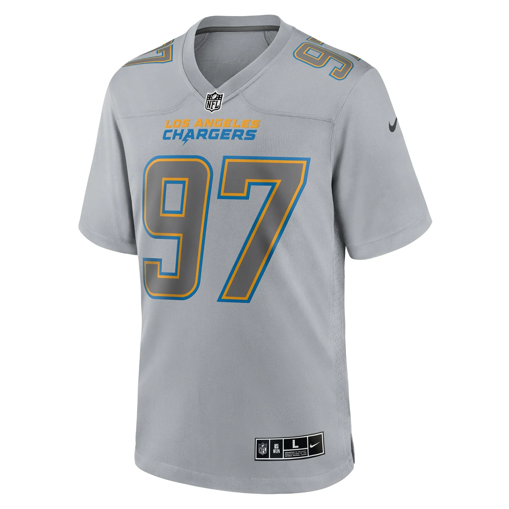 Joey Bosa Los Angeles Chargers  Atmosphere Fashion Game Jersey - Gray