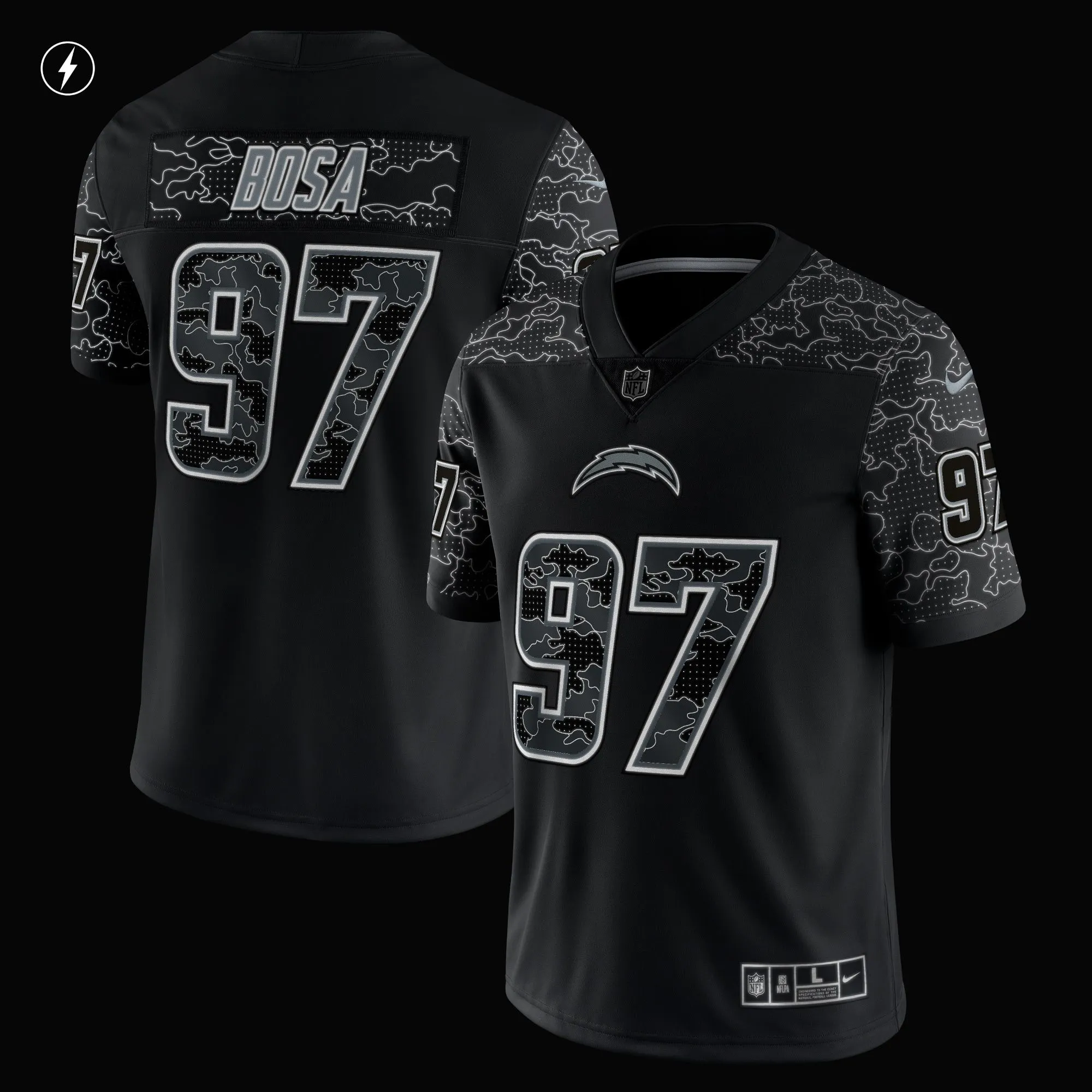 Joey Bosa Los Angeles Chargers  RFLCTV Limited Jersey - Black