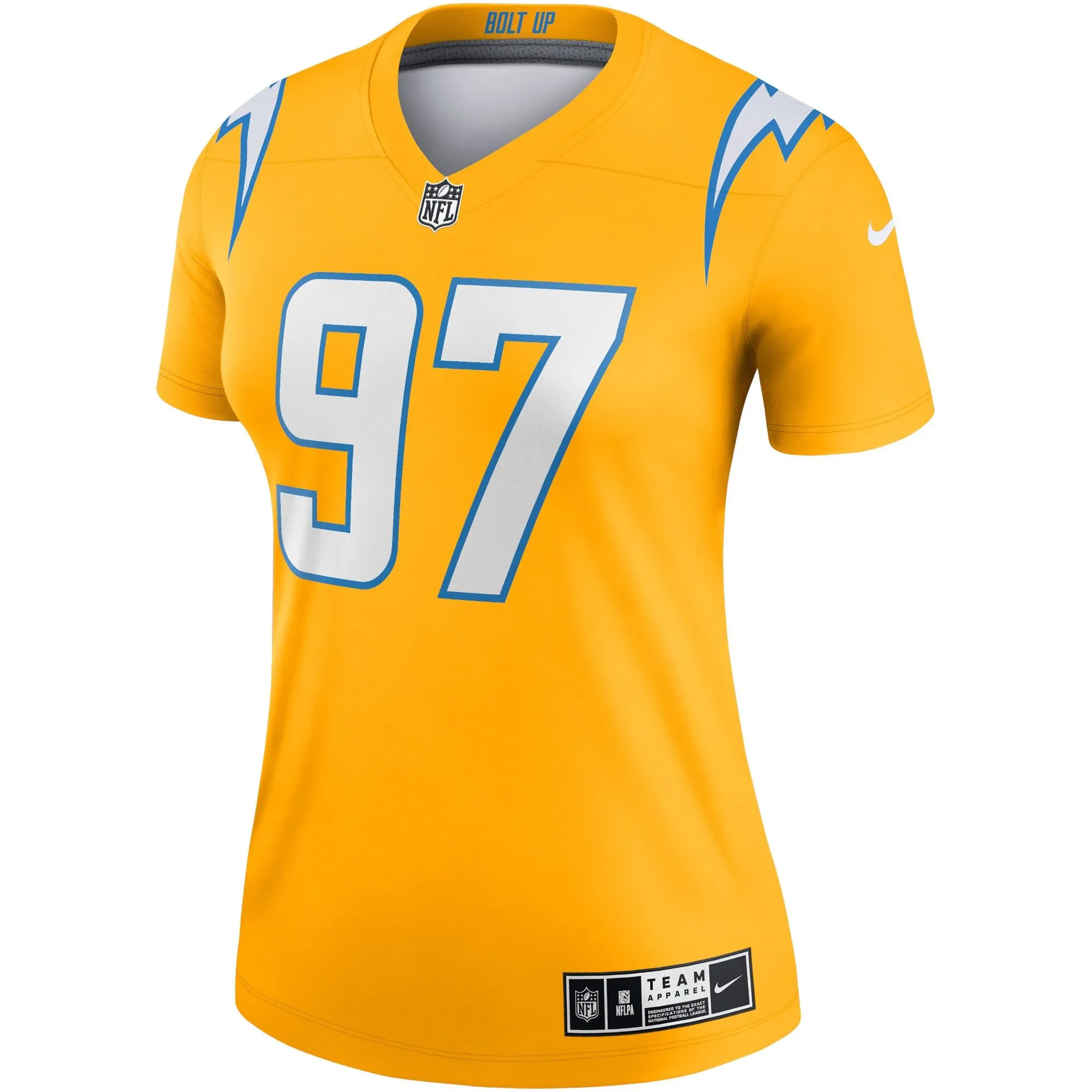 Joey Bosa Los Angeles Chargers  Women's Inverted Legend Jersey - Gold