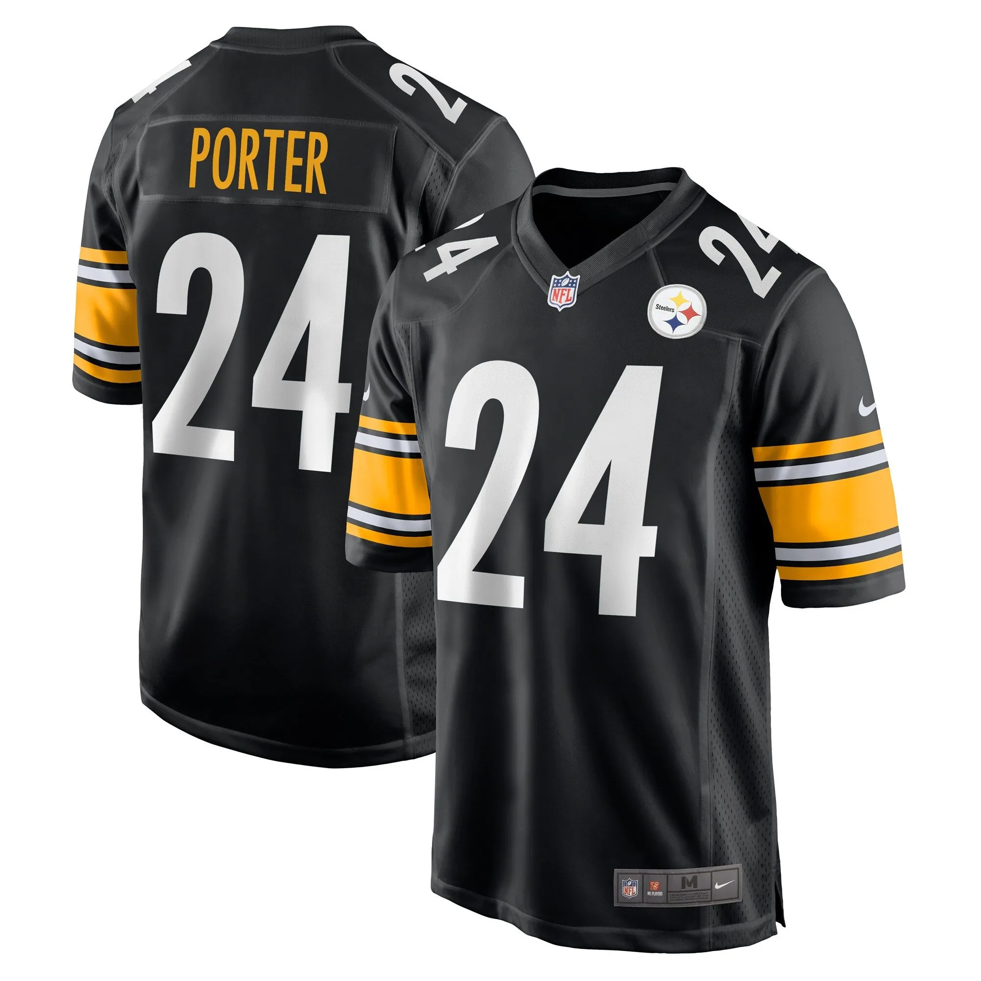 Joey Porter Jr. Pittsburgh Steelers  2023 NFL Draft Pick Game Jersey - Black