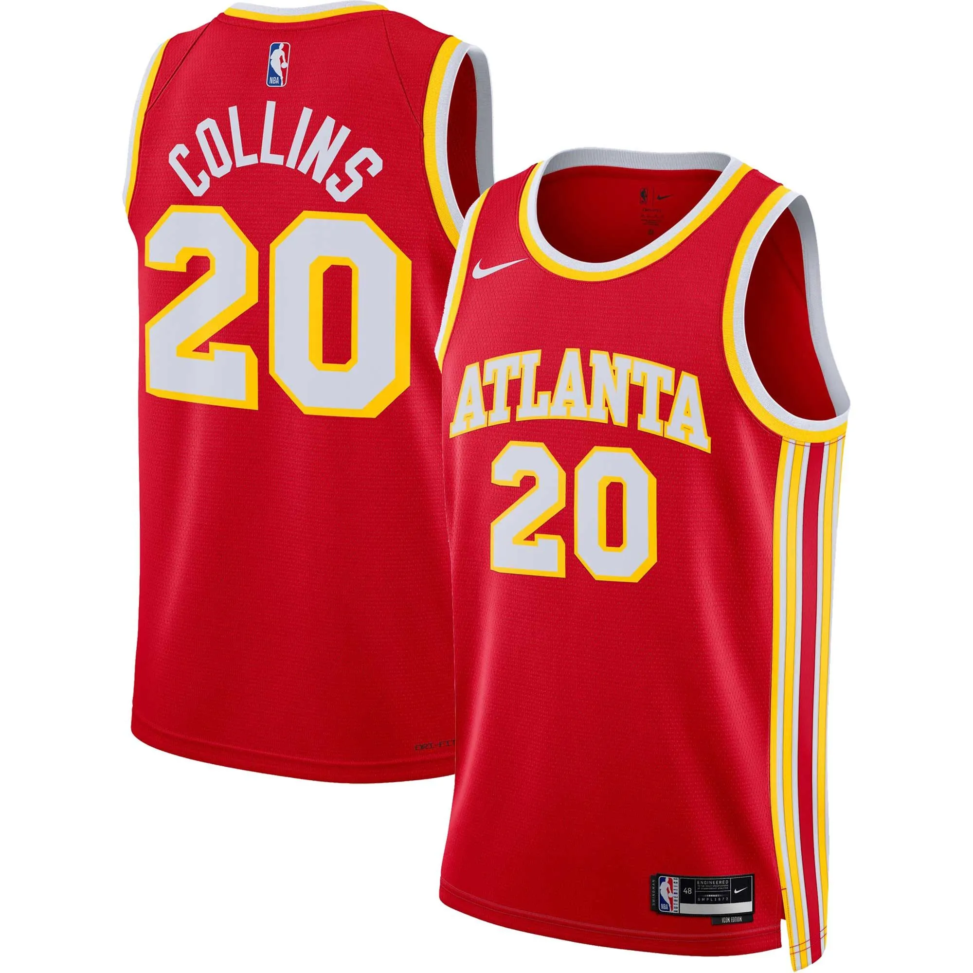 John Collins Atlanta Hawks  Unisex Swingman Jersey - Icon Edition - Red