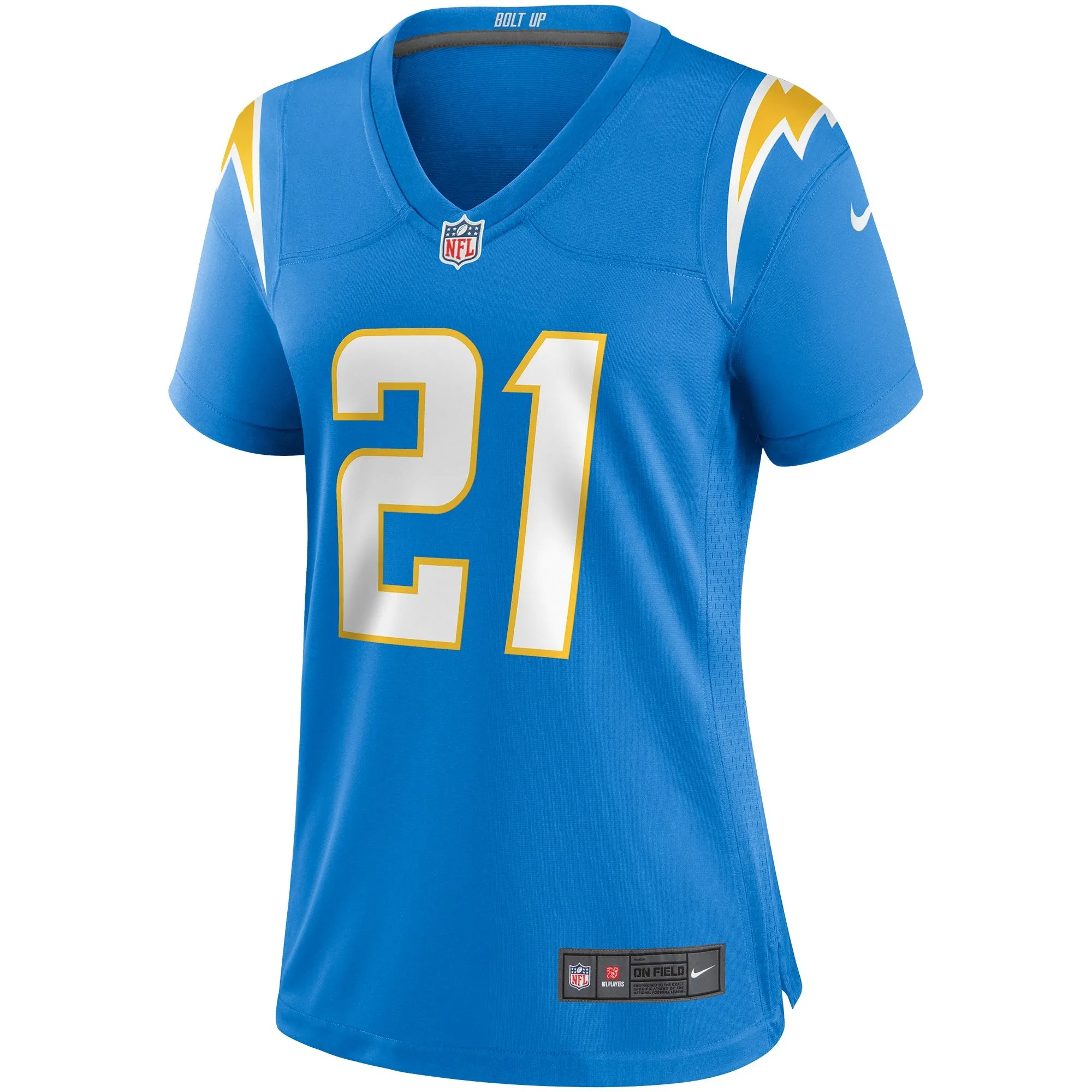 John Hadl Los Angeles Chargers  Women's Game Retired Player Jersey - Powder Blue