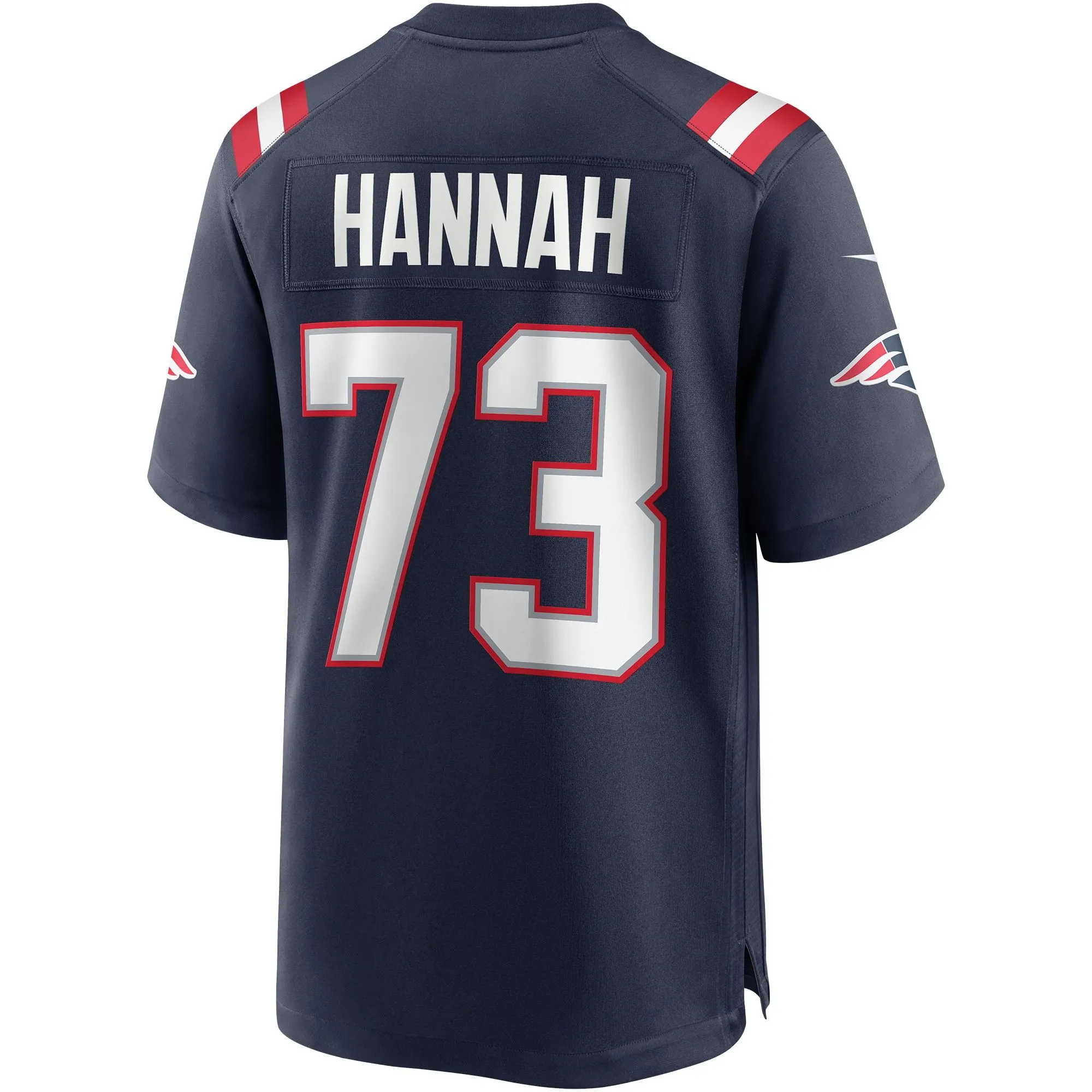 John Hannah New England Patriots  Game Retired Player Jersey - Navy