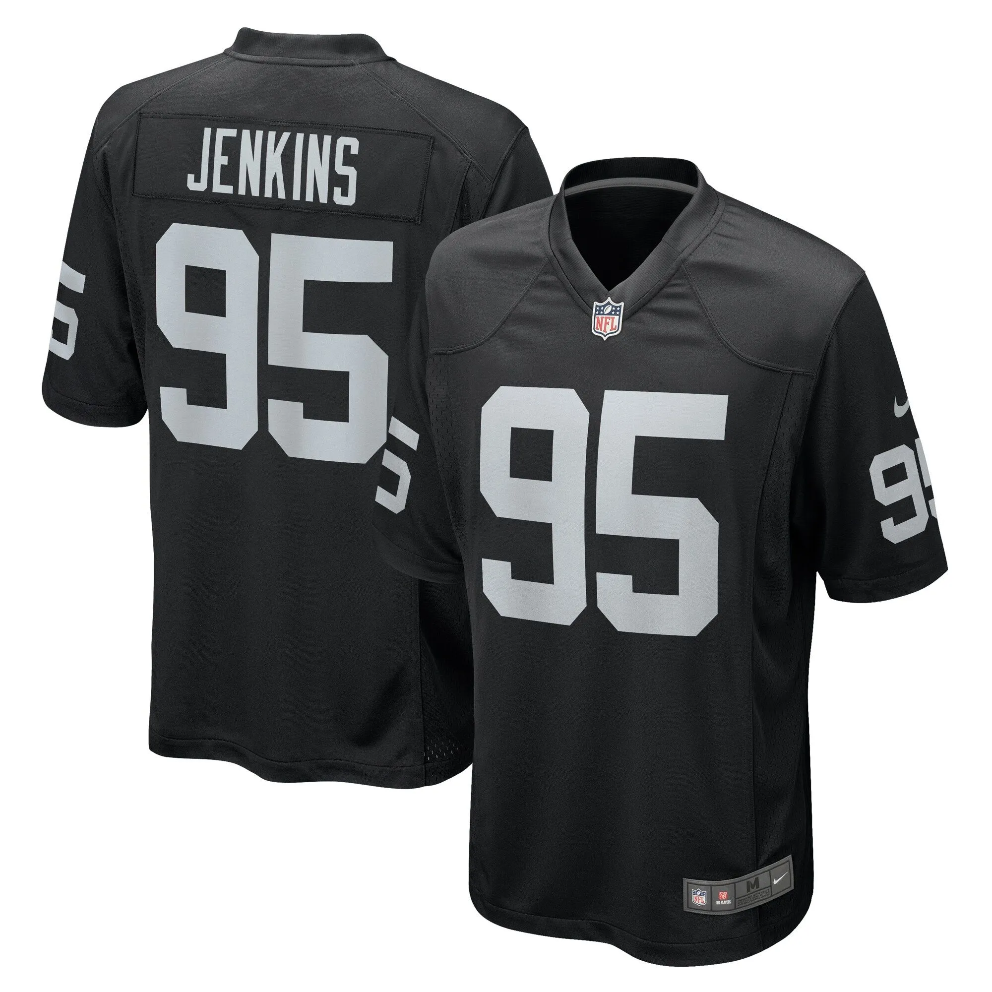 John Jenkins Las Vegas Raiders  Game Jersey - Black