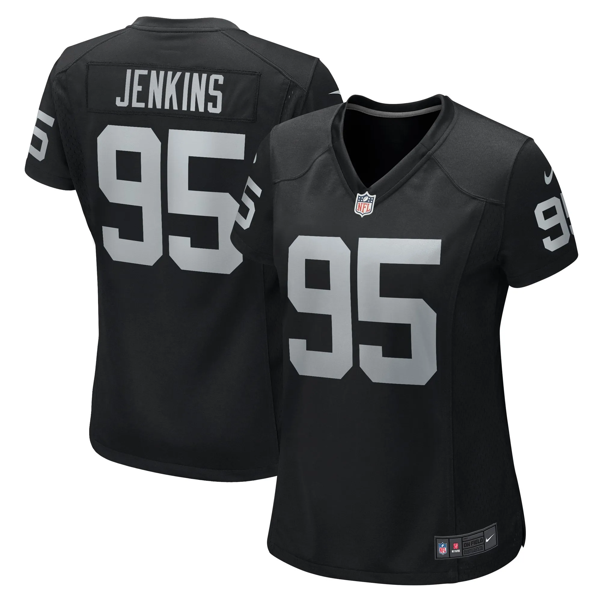 John Jenkins Las Vegas Raiders  Women's Game Jersey - Black