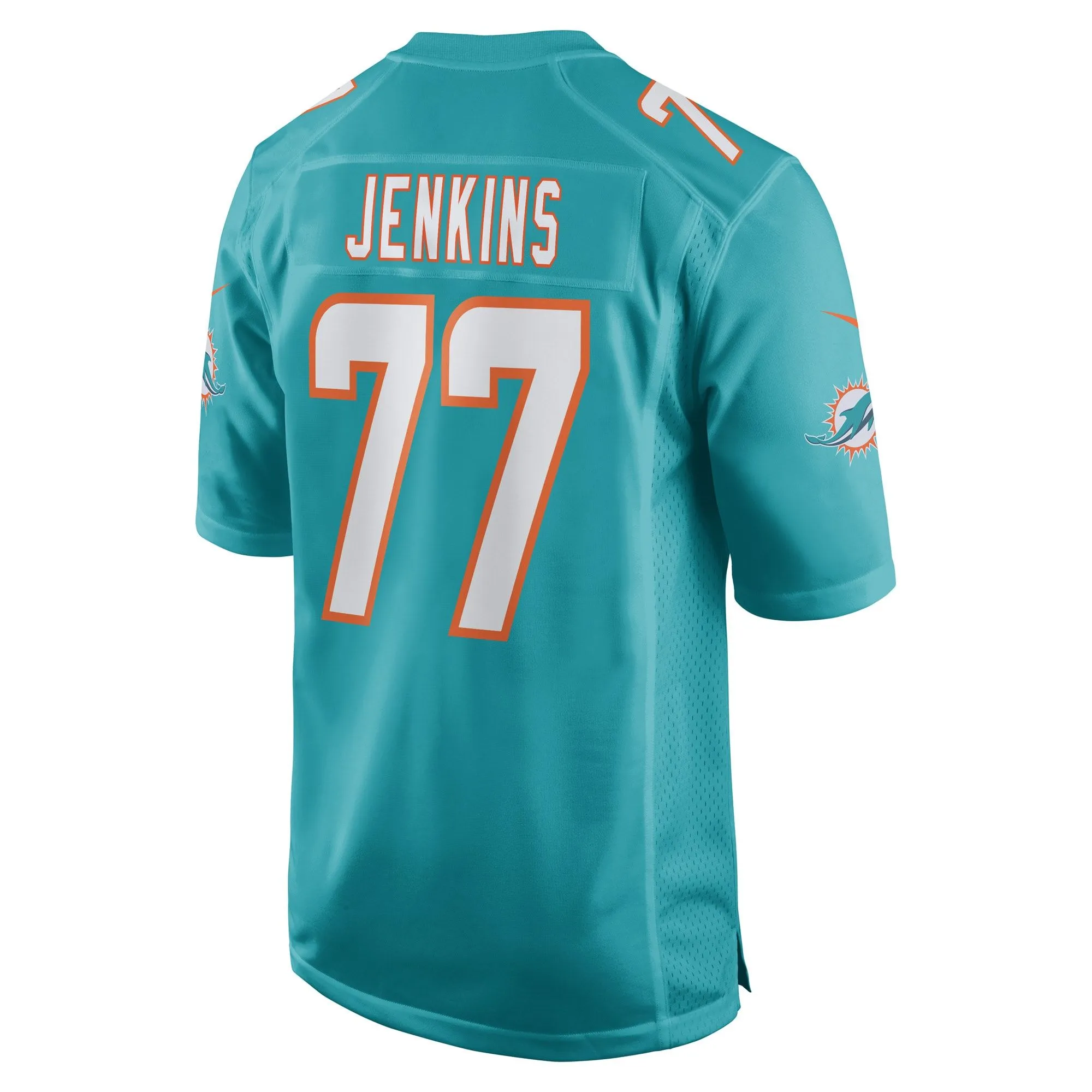 John Jenkins Miami Dolphins  Game Player Jersey - Aqua