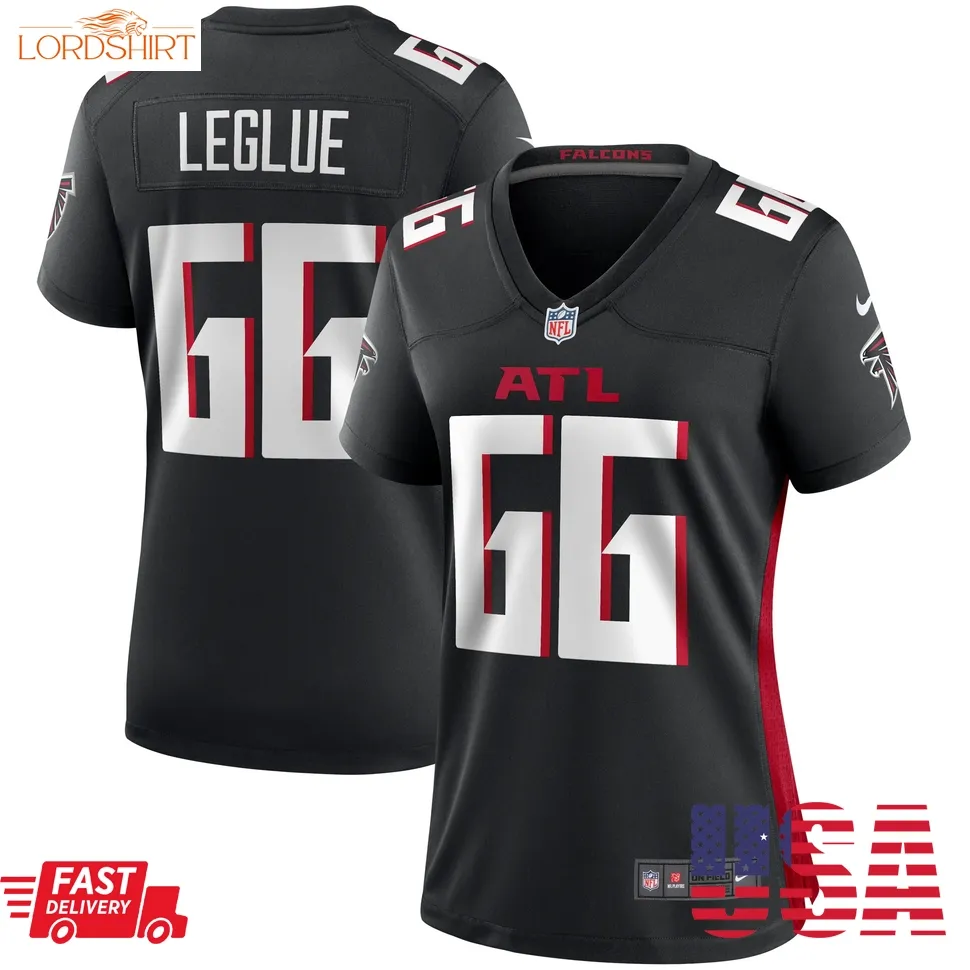 John Leglue Atlanta Falcons  Women's Team Game Jersey    Black