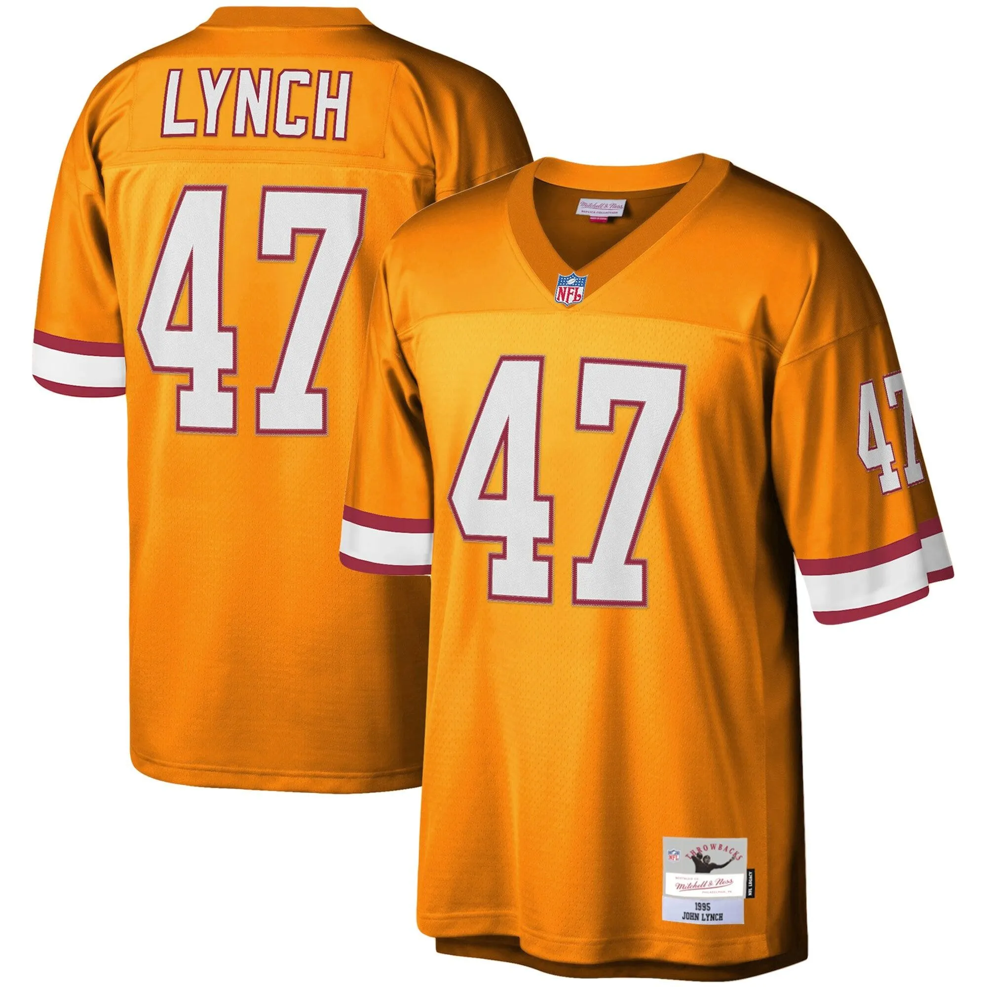 John Lynch Tampa Bay Buccaneers Mitchell & Ness Youth 1995 Retired Player Legacy Jersey - Orange