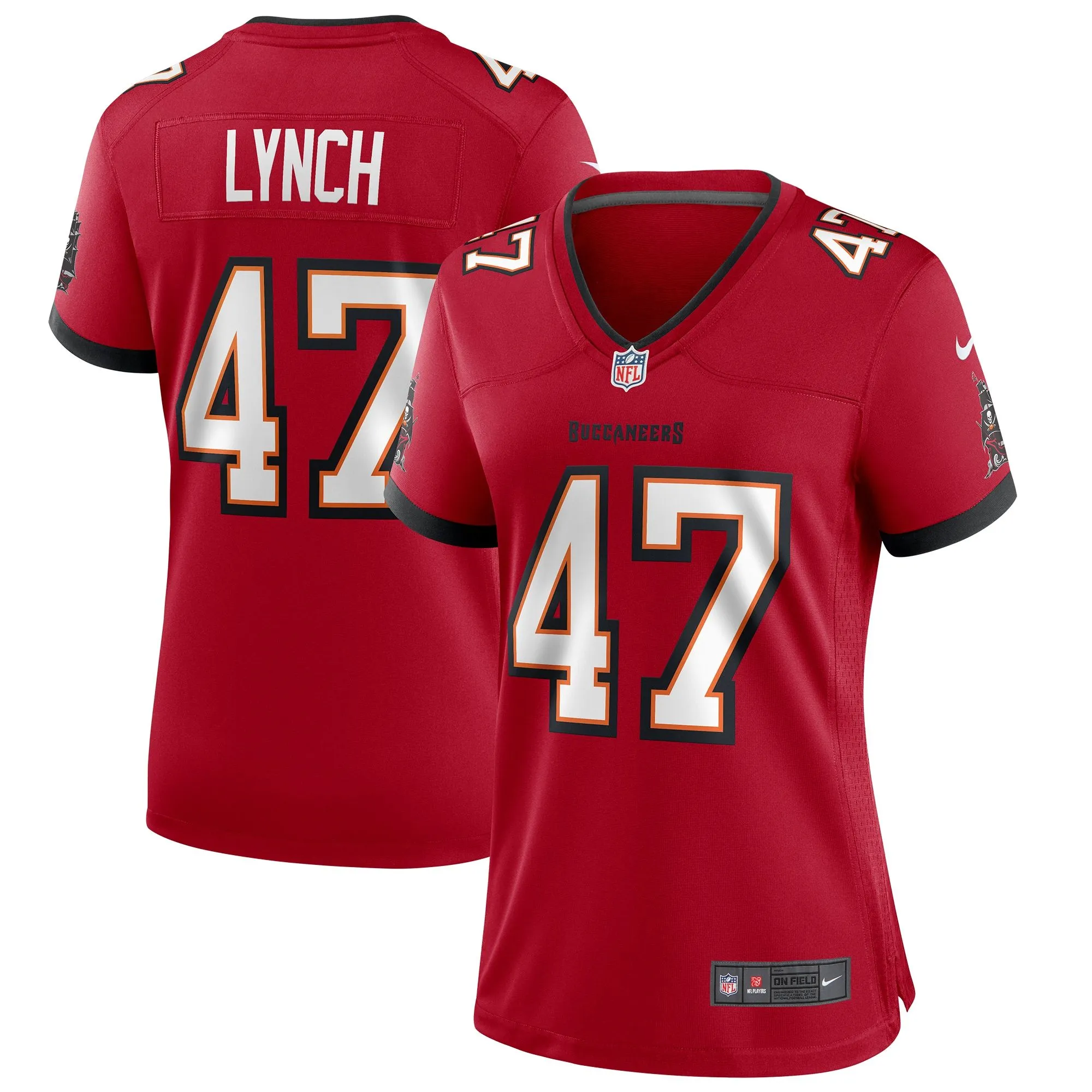 John Lynch Tampa Bay Buccaneers  Women's Game Retired Player Jersey - Red