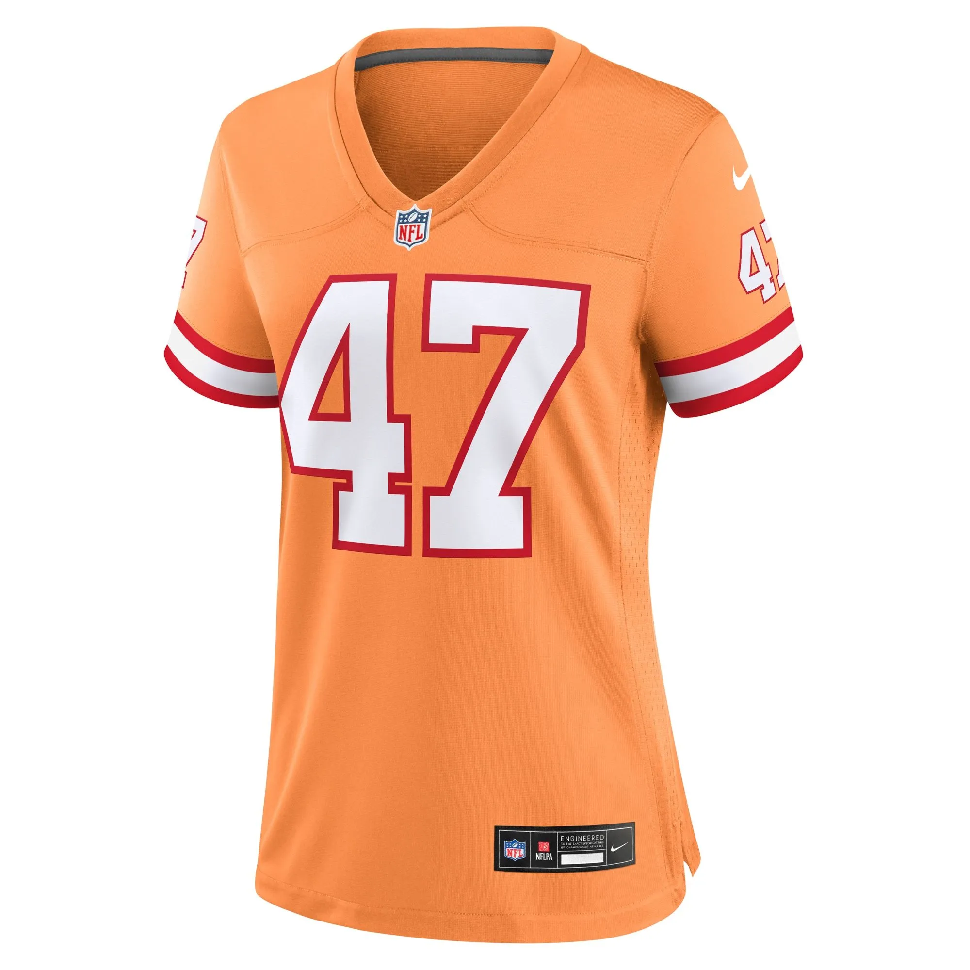 John Lynch Tampa Bay Buccaneers  Women's Throwback Game Jersey - Orange