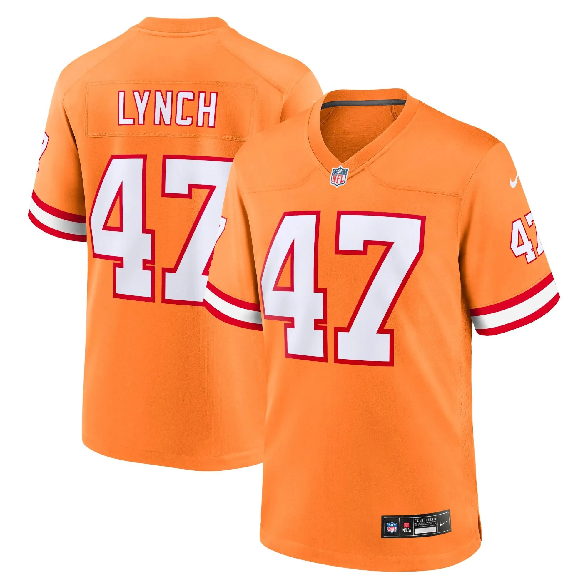 John Lynch Tampa Bay Buccaneers  Youth Retired Player Game Jersey - Orange