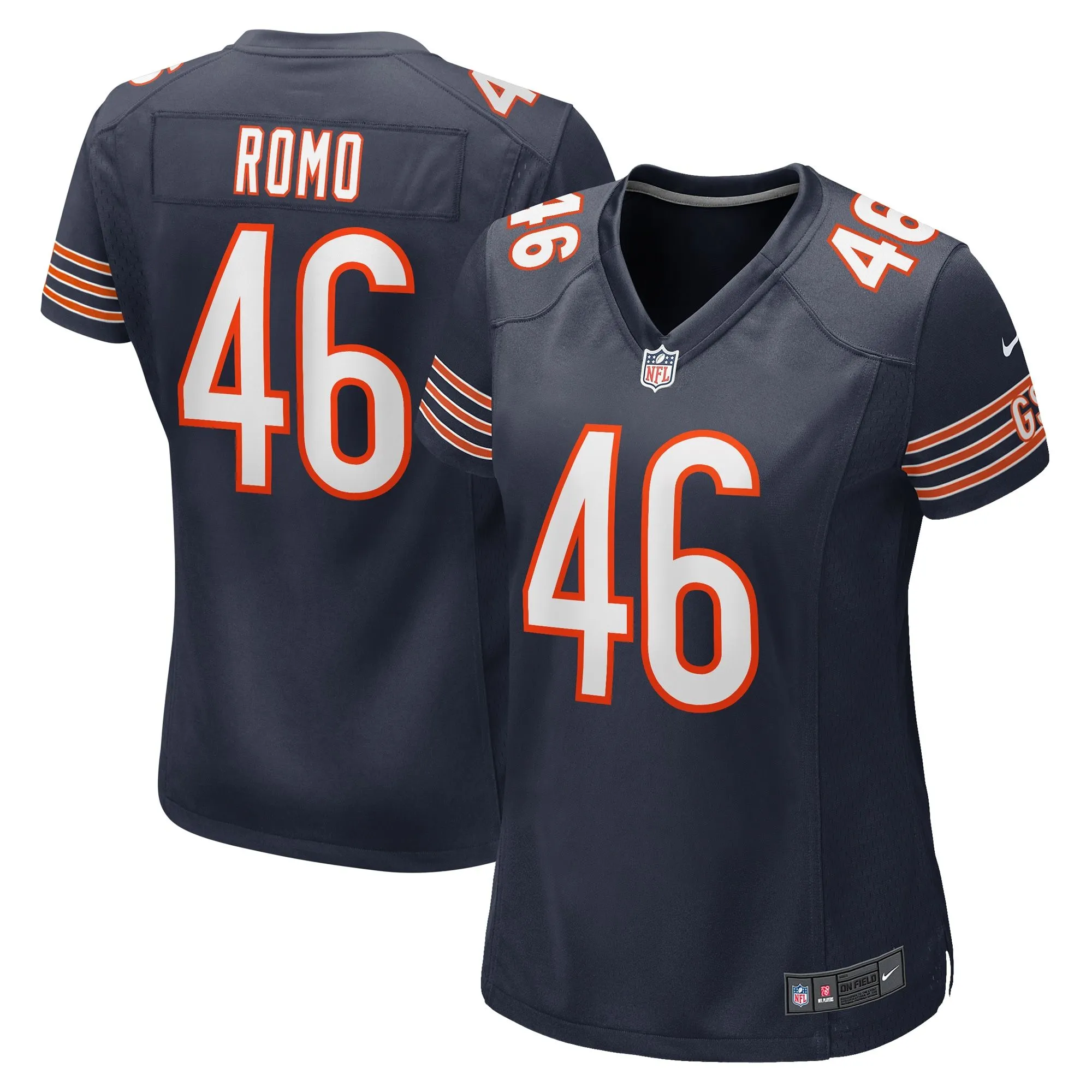 John Parker Romo Chicago Bears  Women's Team Game Jersey -  Navy