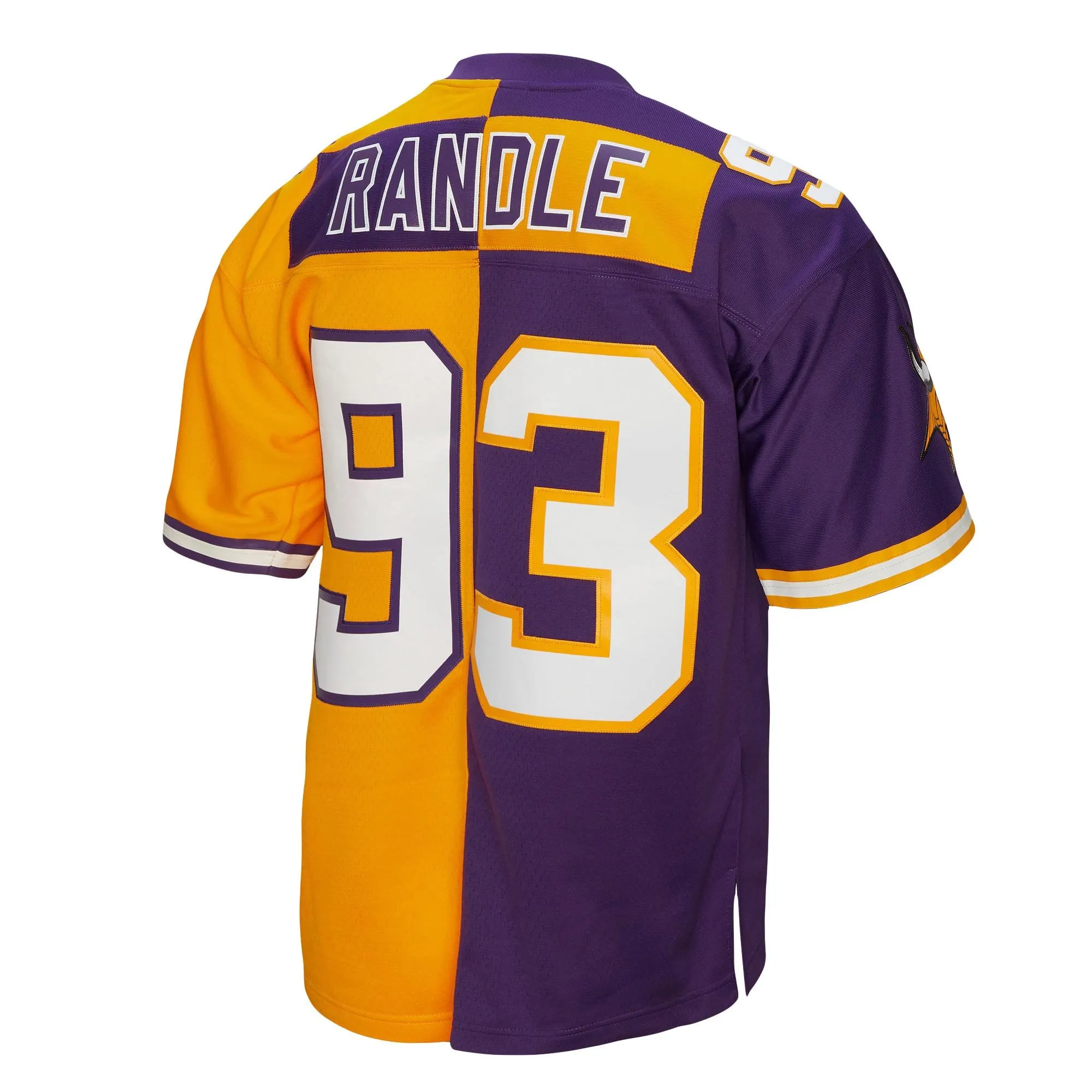 John Randle Minnesota Vikings Mitchell & Ness 1998 Split Legacy Replica Jersey - Purple/Gold