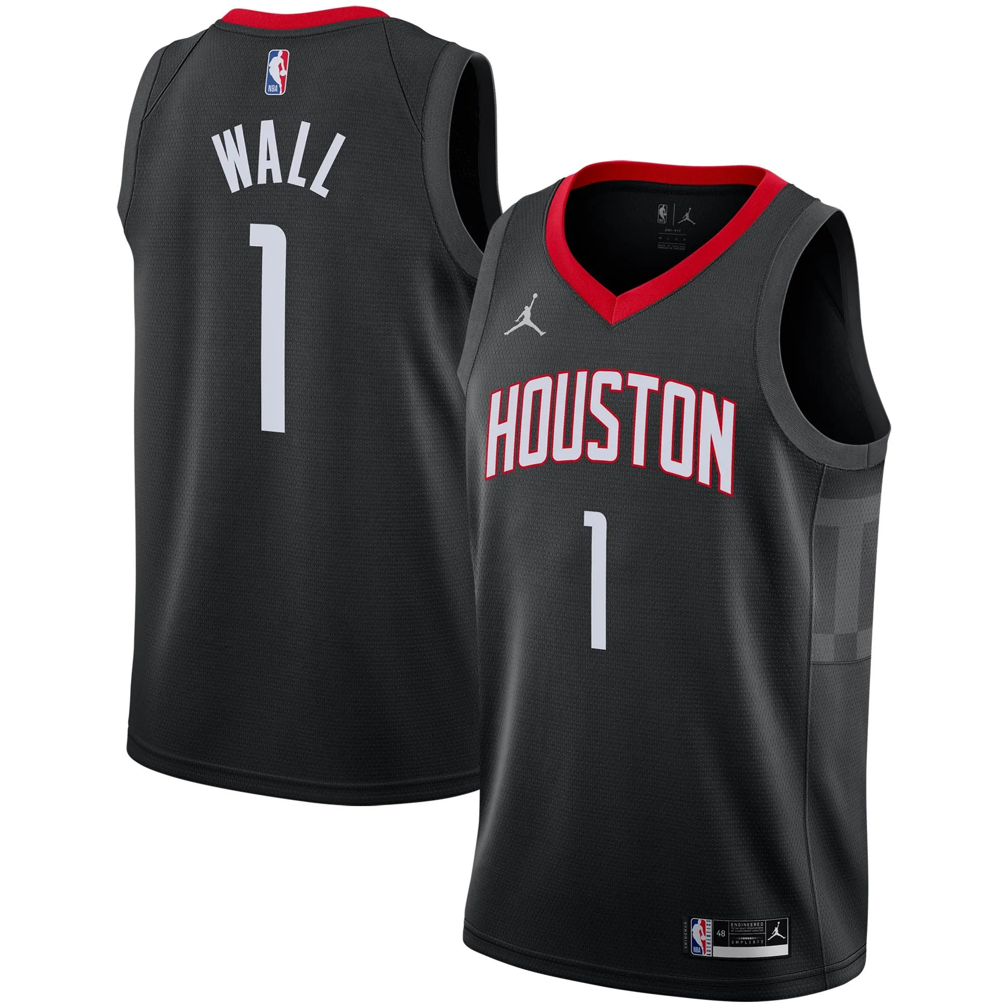 John Wall Houston Rockets Jordan Brand 2020/21 Swingman Jersey - Statement Edition - Black