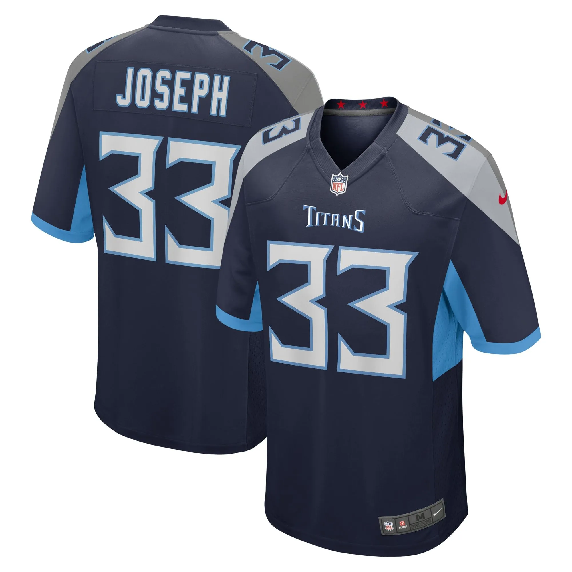 Johnathan Joseph Tennessee Titans  Game Jersey - Navy