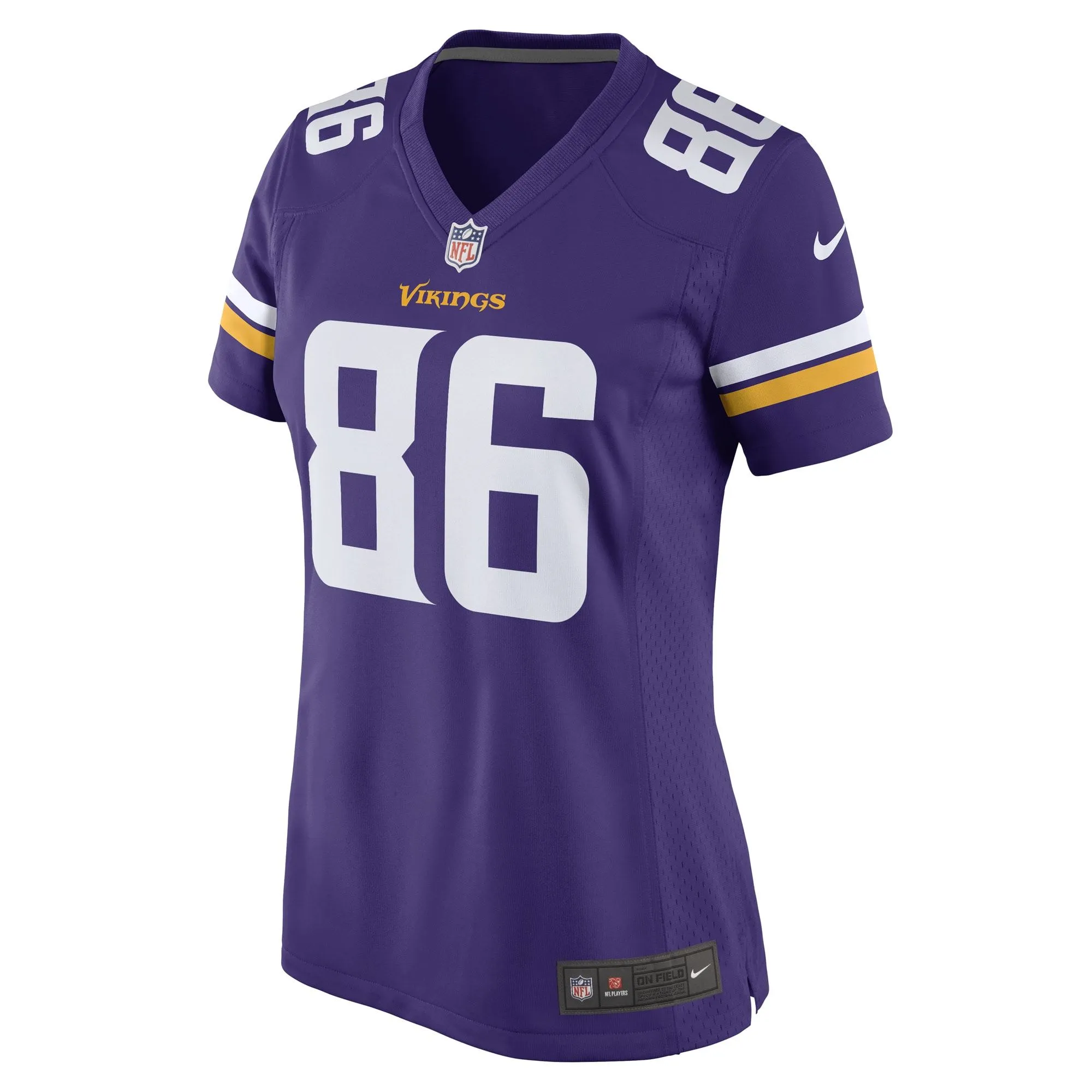 Johnny Mundt Minnesota Vikings  Women's Game Player Jersey - Purple