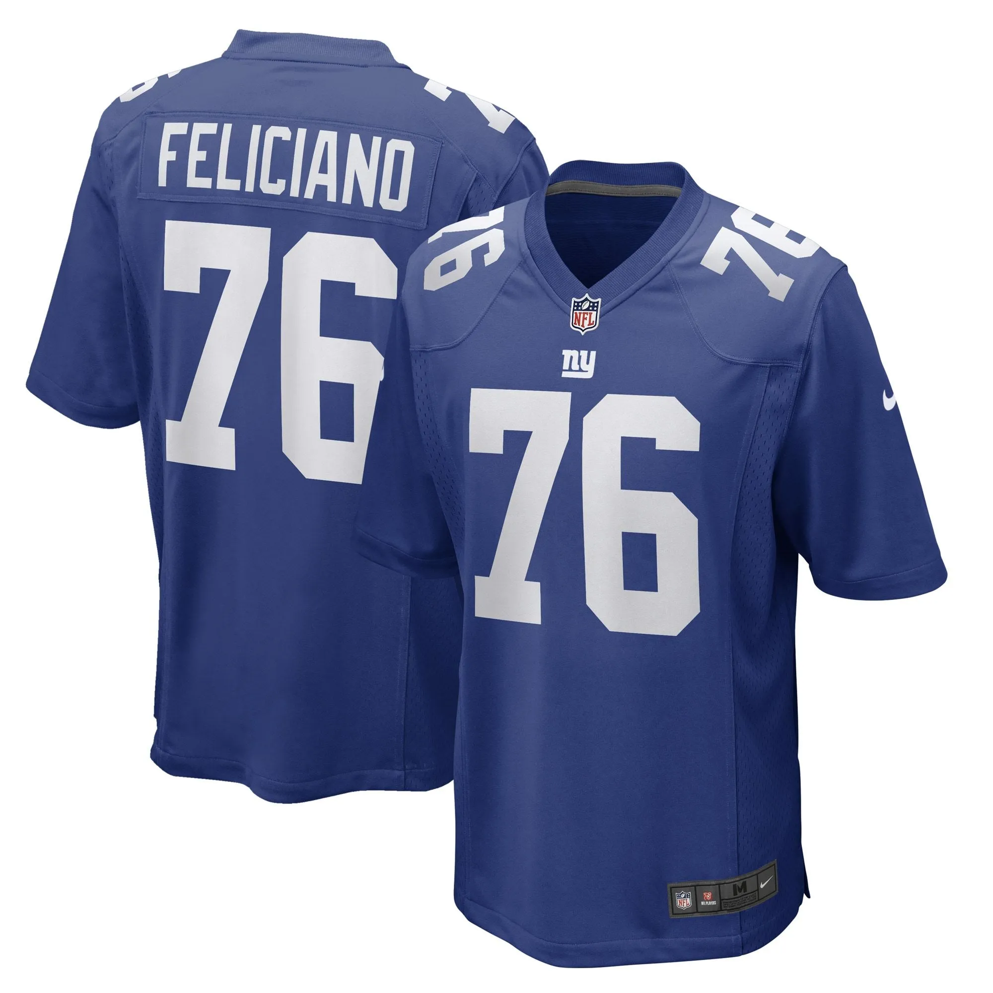 Jon Feliciano New York Giants  Game Player Jersey - Royal