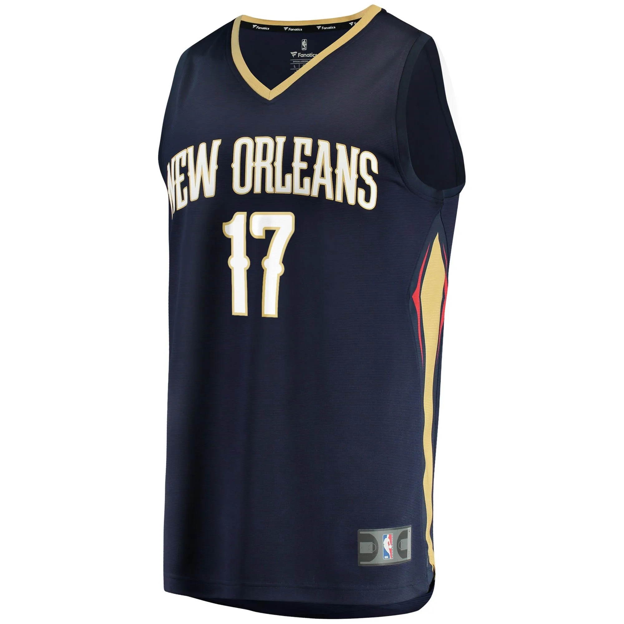 Jonas Valanciunas New Orleans Pelicans Fanatics Branded Fast Break Replica Jersey - Icon Edition - Navy