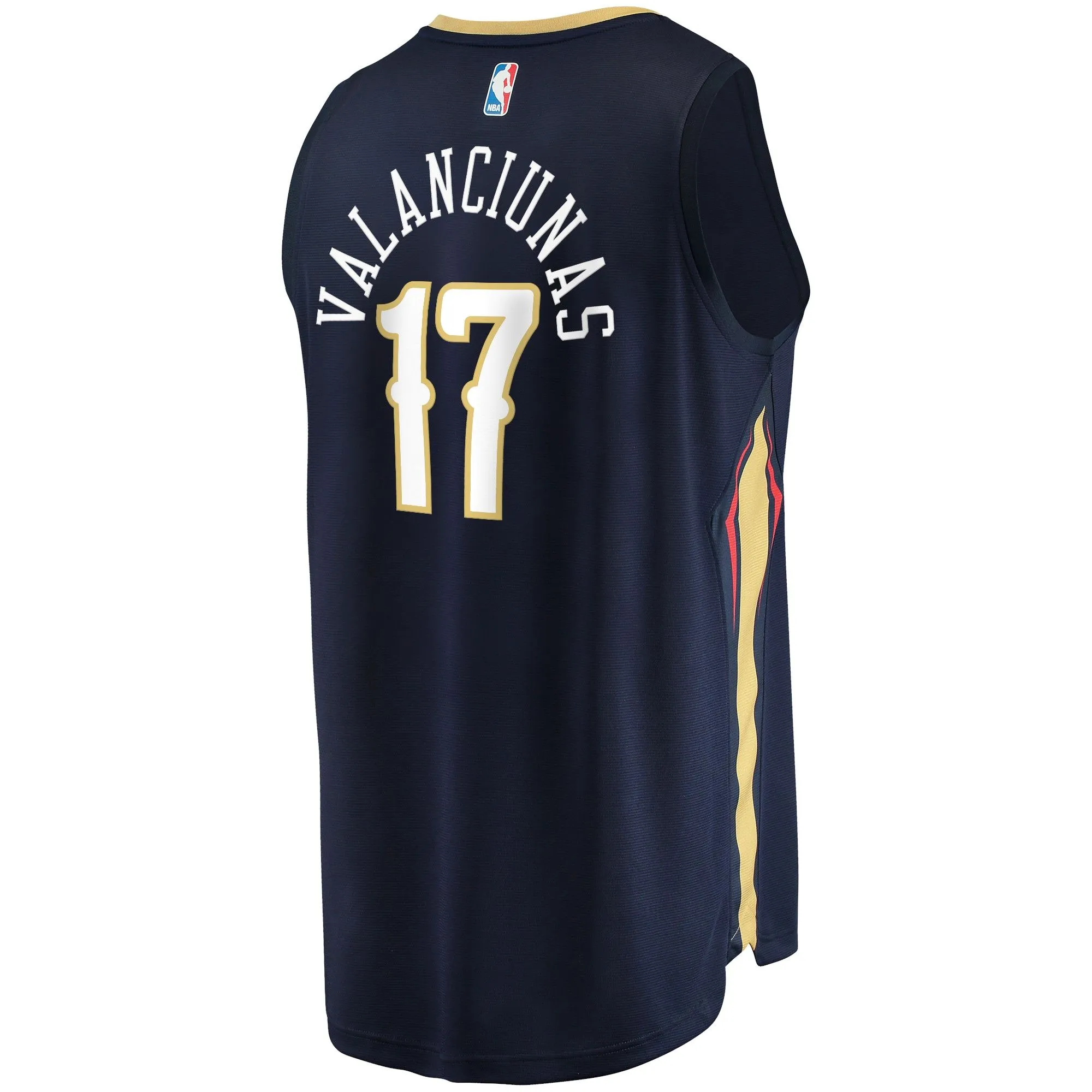 Jonas Valanciunas New Orleans Pelicans Fanatics Branded Fast Break Replica Jersey - Icon Edition - Navy