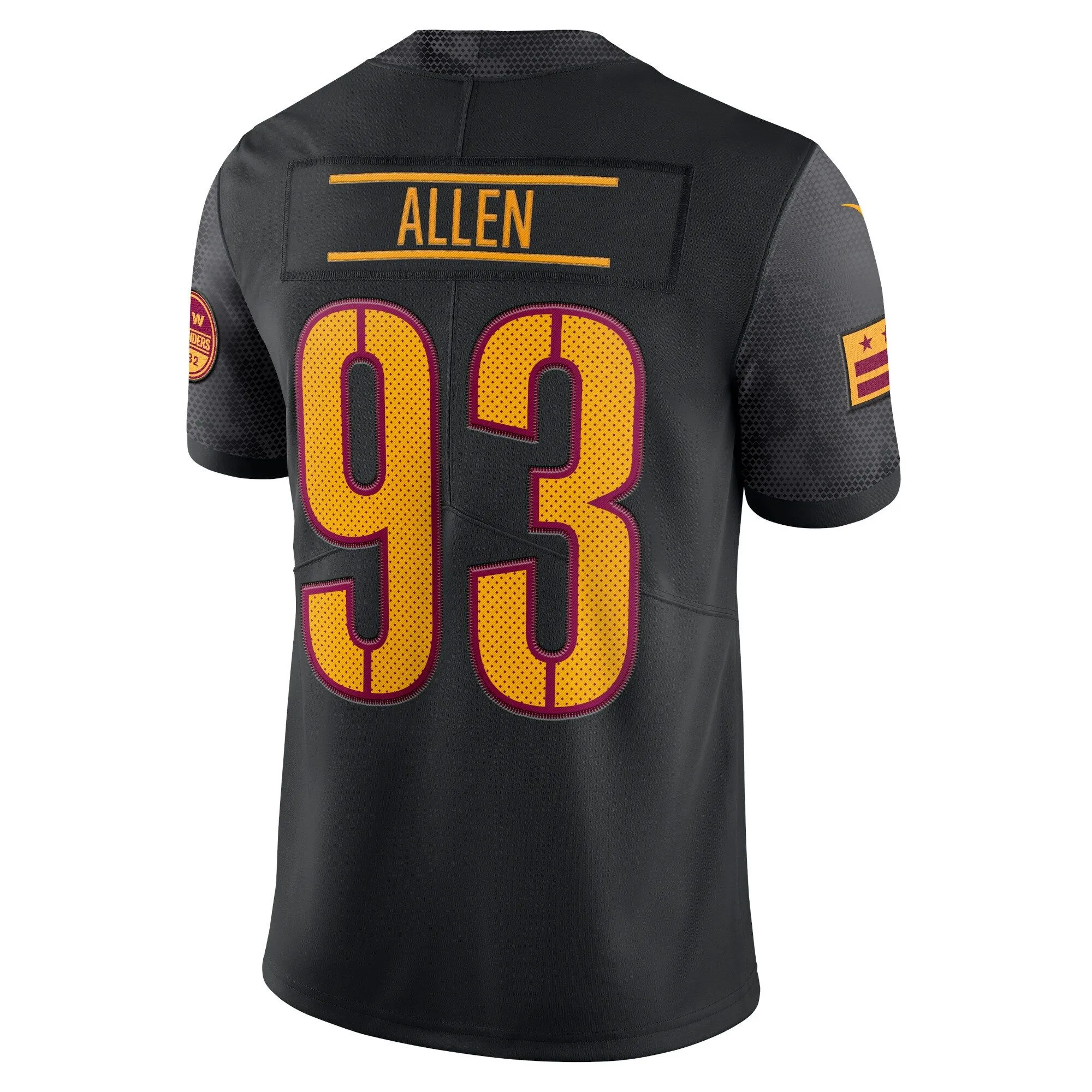 Jonathan Allen Washington Commanders  Alternate Vapor Limited Jersey - Black