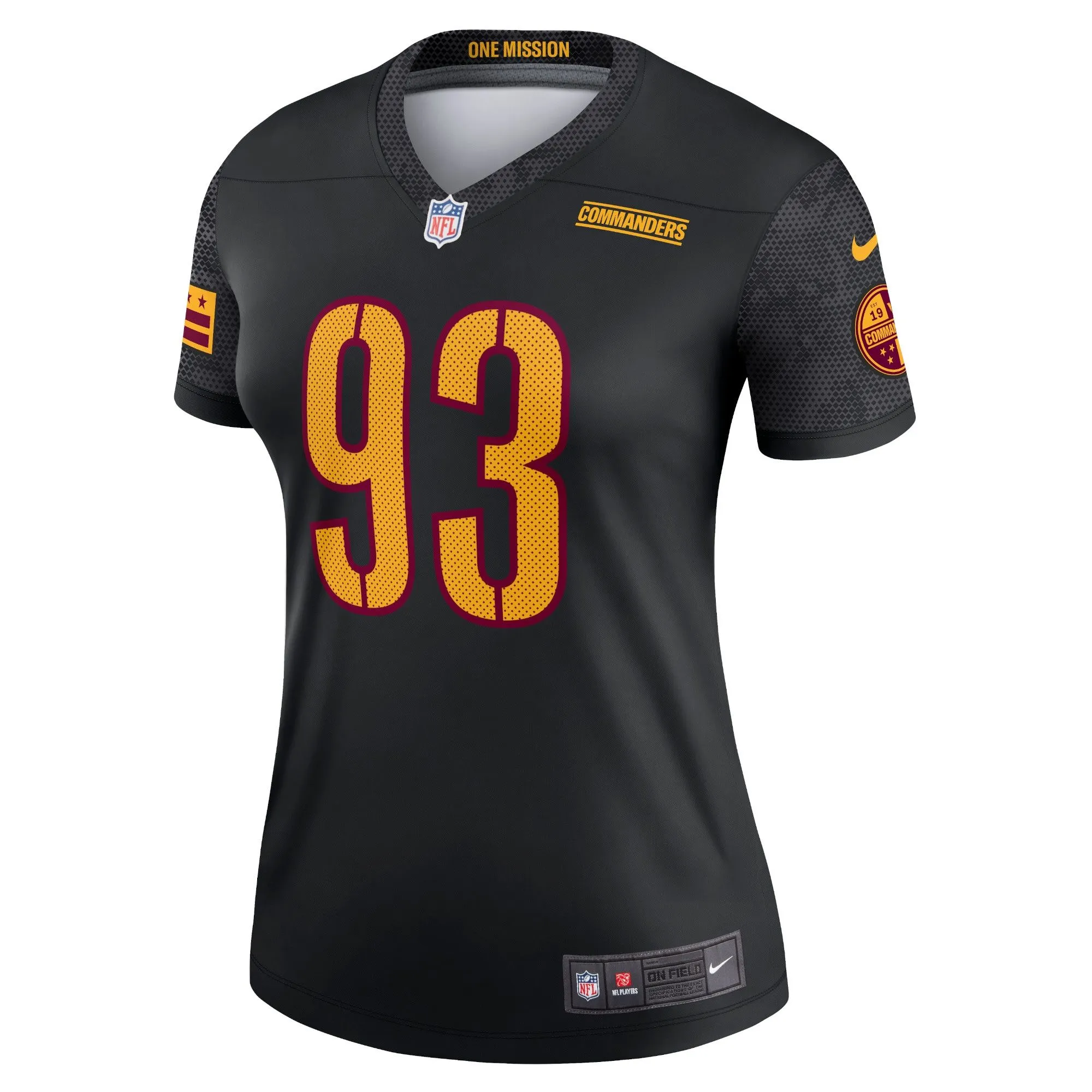 Jonathan Allen Washington Commanders  Women's Alternate Legend Jersey - Black