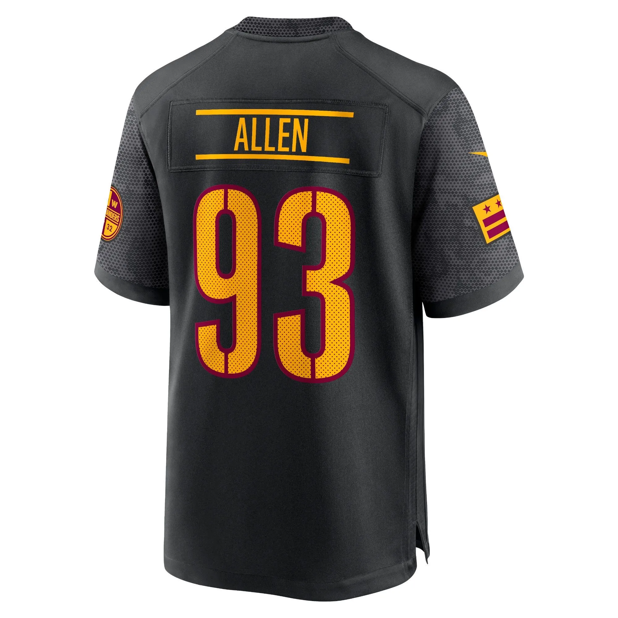 Jonathan Allen Washington Commanders  Youth Game Jersey - Black