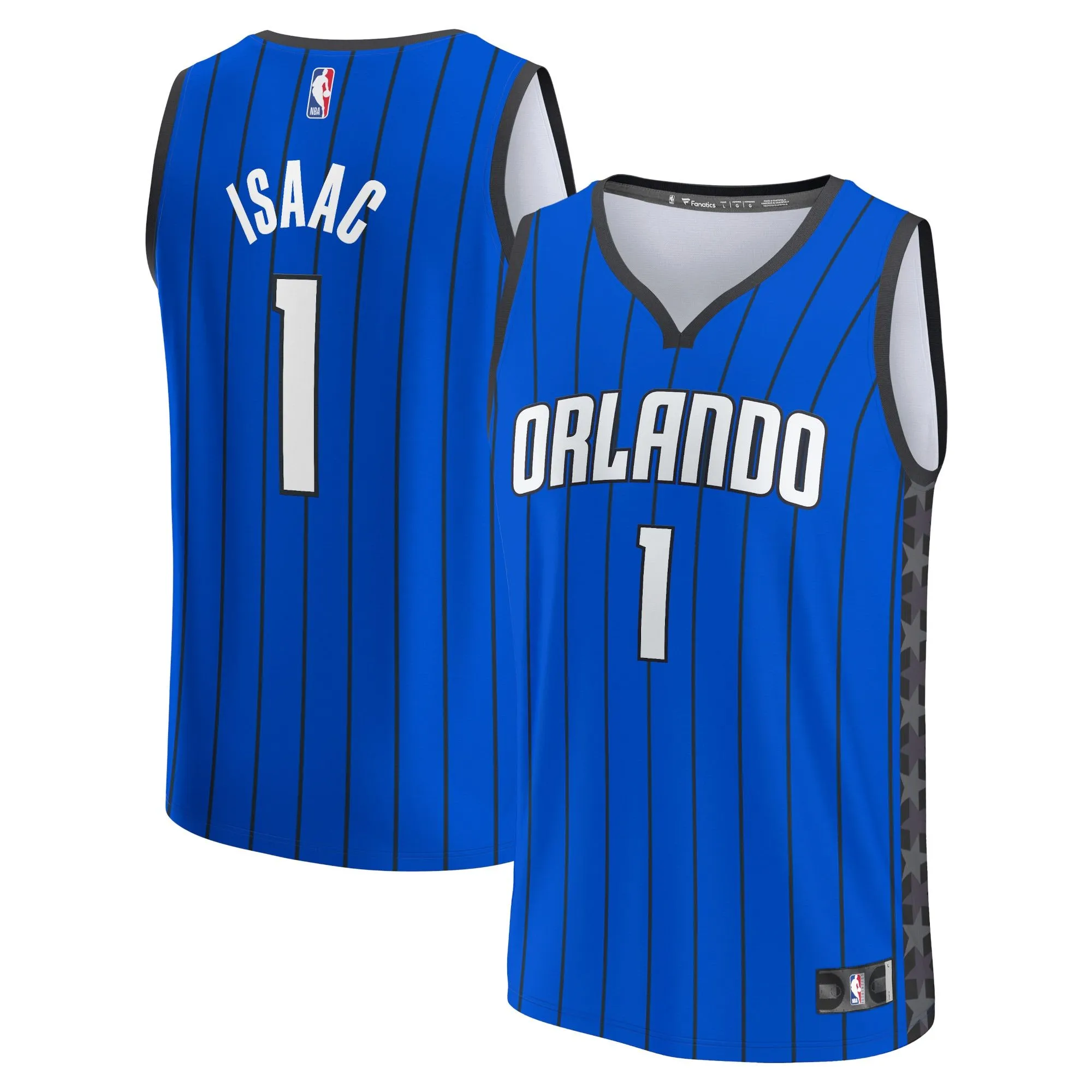 Jonathan Isaac Orlando Magic Fanatics Branded Fast Break Replica Player Jersey - Statement Edition - Blue