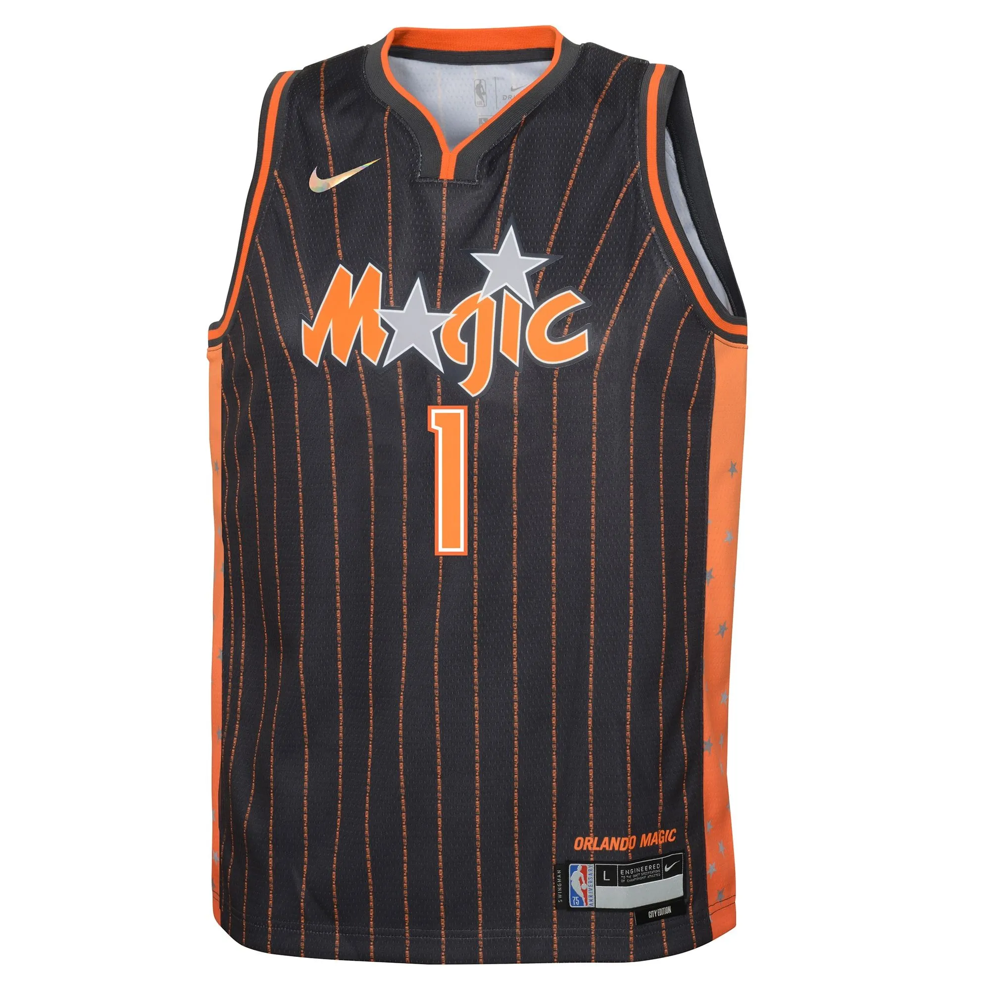 Jonathan Isaac Orlando Magic  Youth Swingman Jersey - City Edition - Anthracite