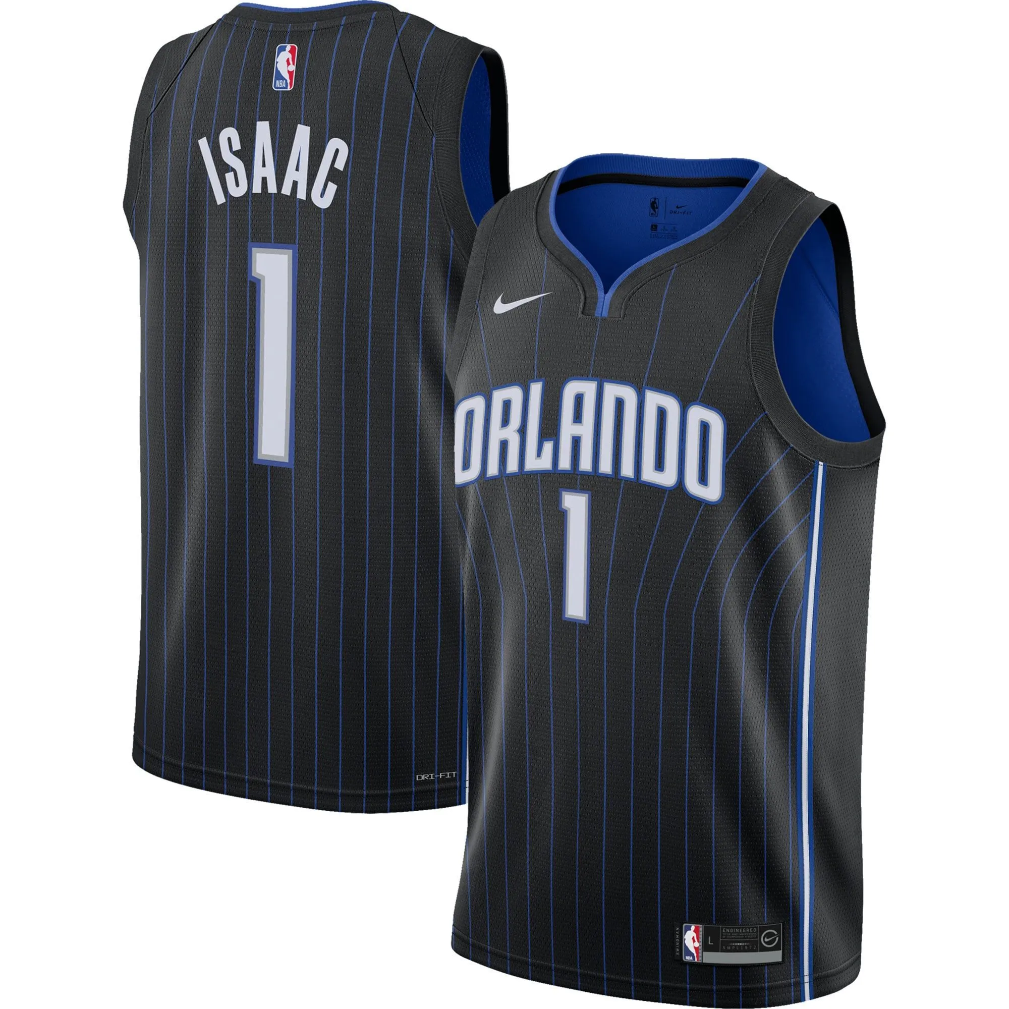 Jonathan Isaac Orlando Magic  Youth Swingman Jersey - Icon Edition - Black