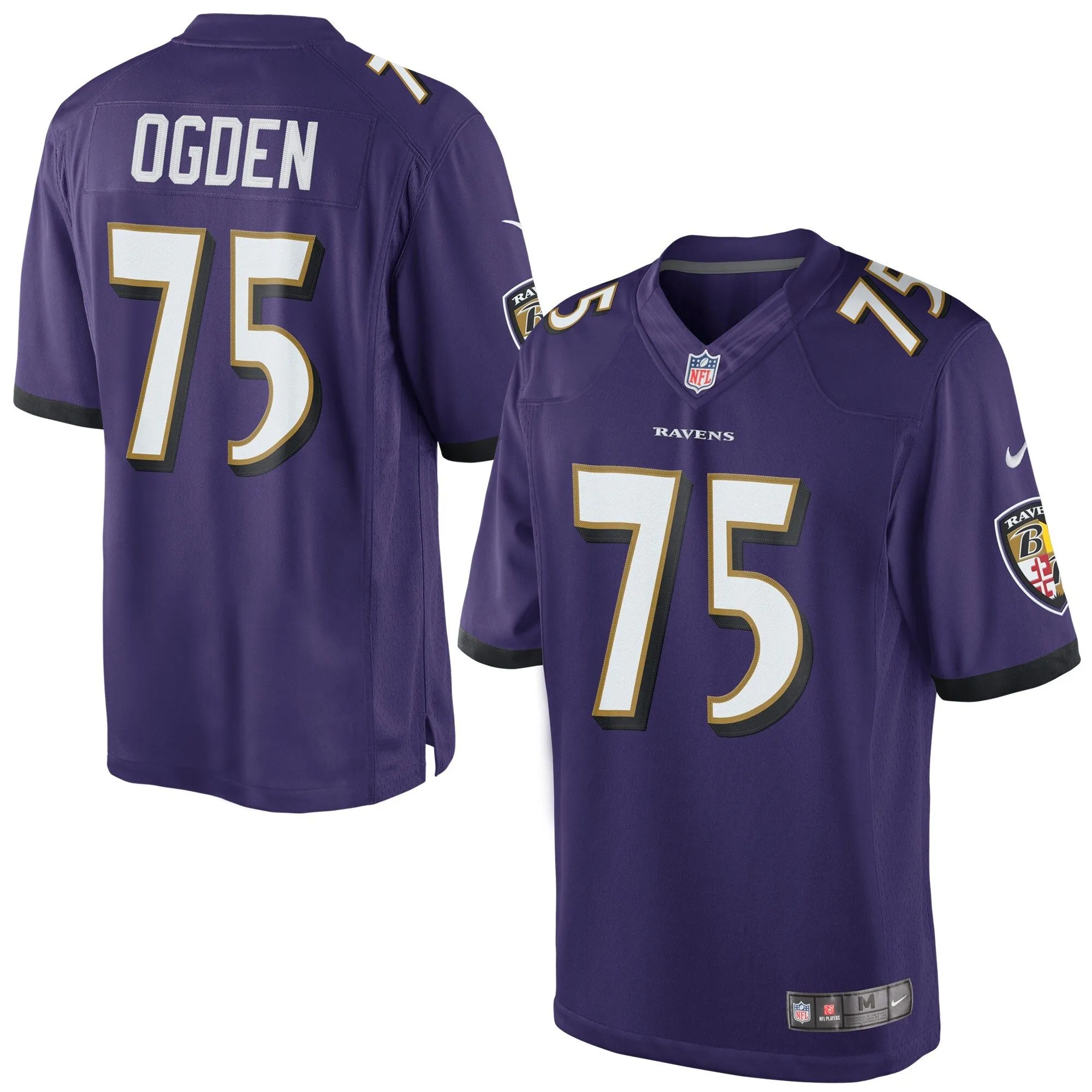 Jonathan Ogden Baltimore Ravens  Retired Player Limited Jersey - Purple