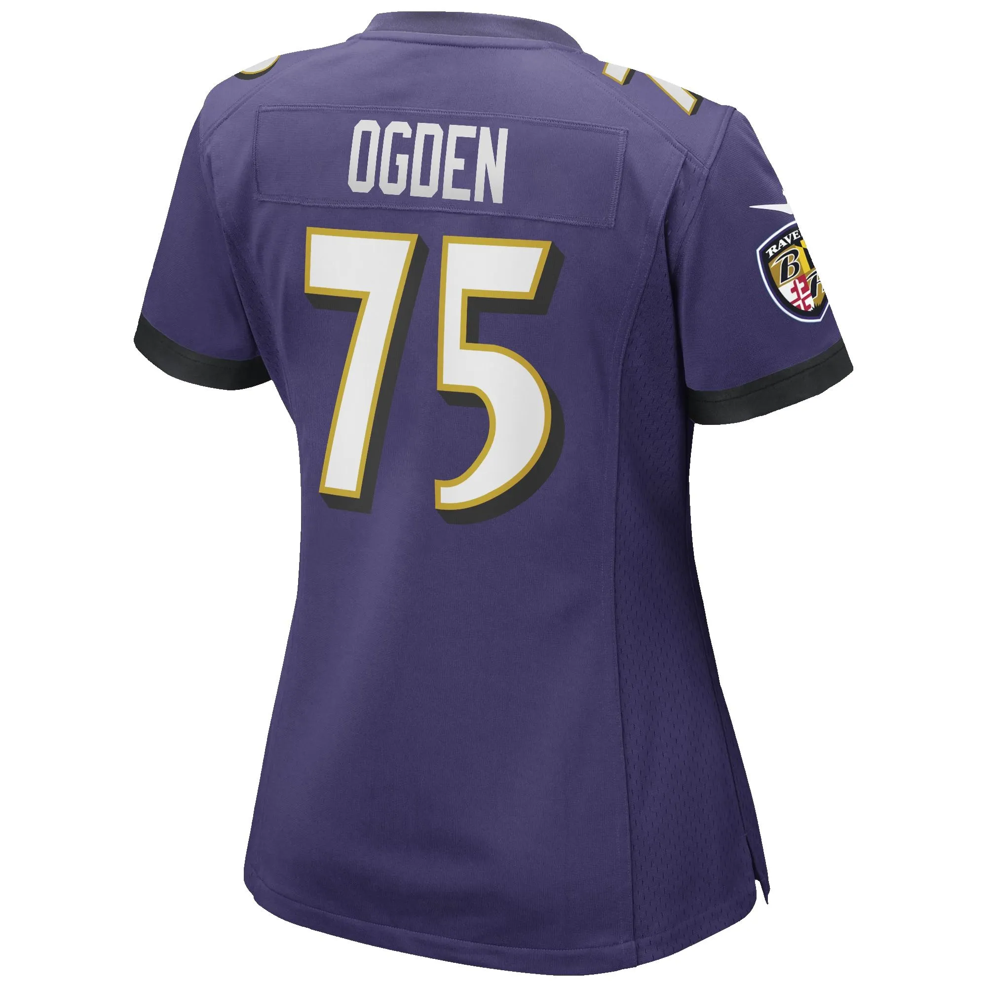 Jonathan Ogden Baltimore Ravens  Women's Game Retired Player Jersey - Purple