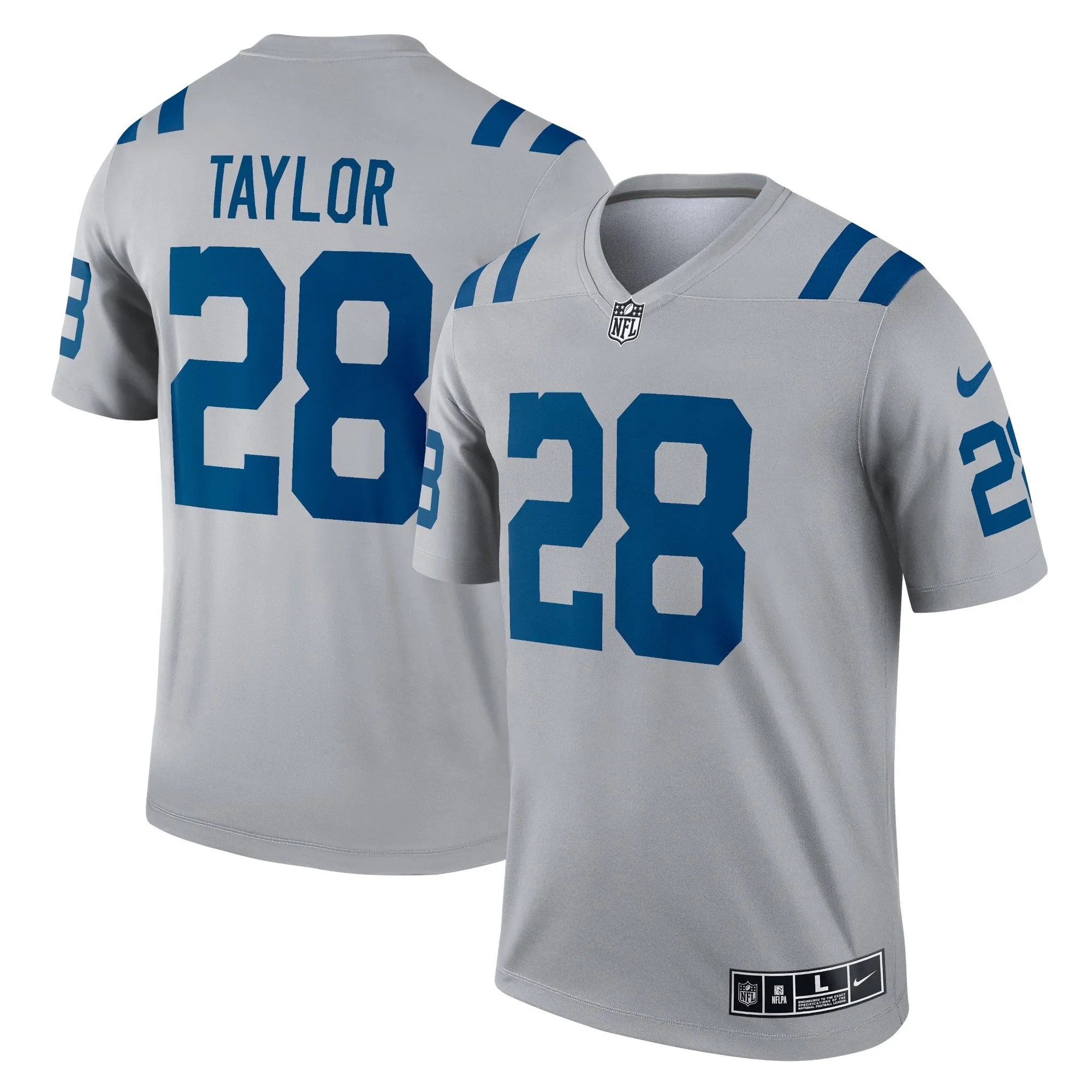 Jonathan Taylor Indianapolis Colts  Inverted Legend Jersey - Gray