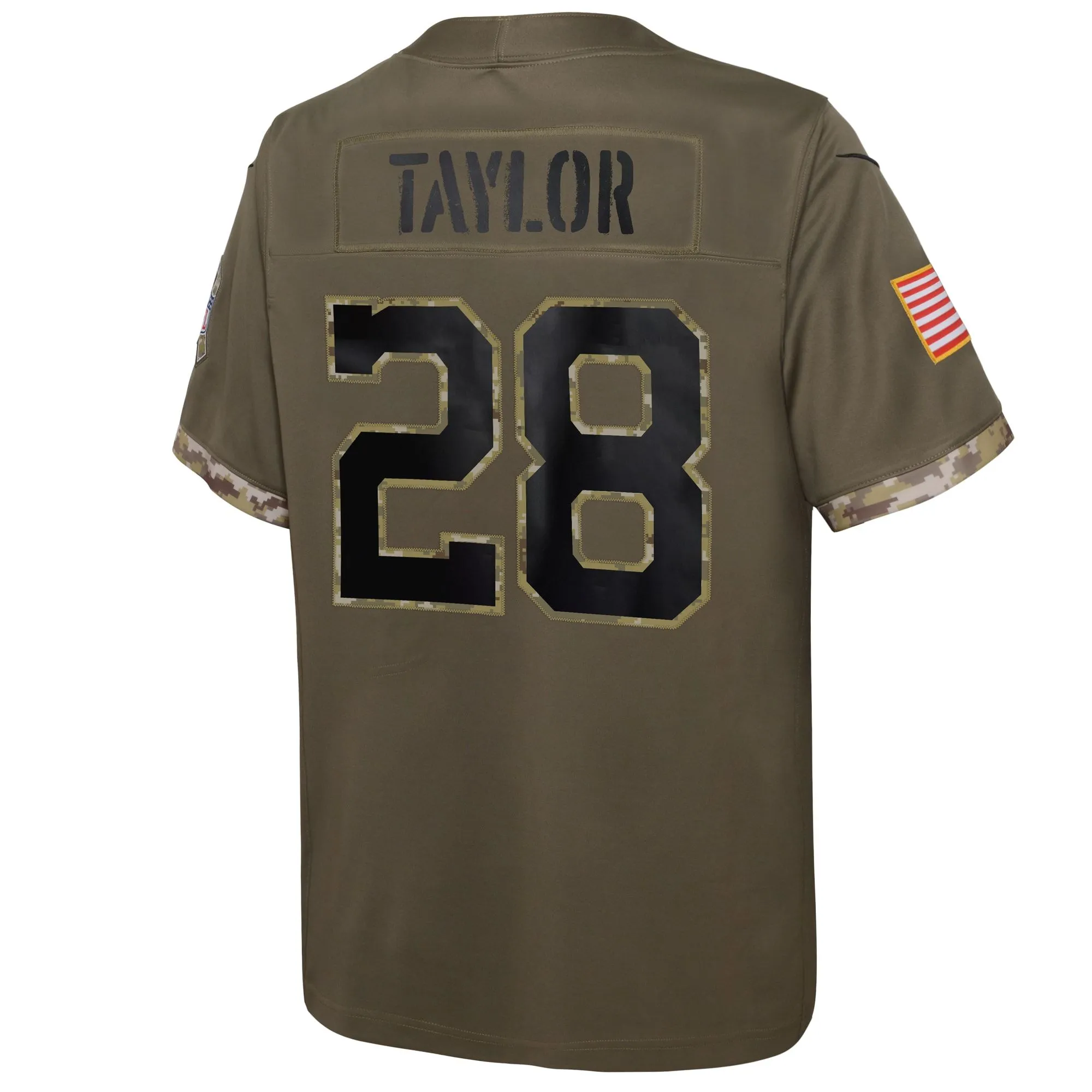 Jonathan Taylor Indianapolis Colts  Youth 2022 Salute To Service Player Limited Jersey - Olive