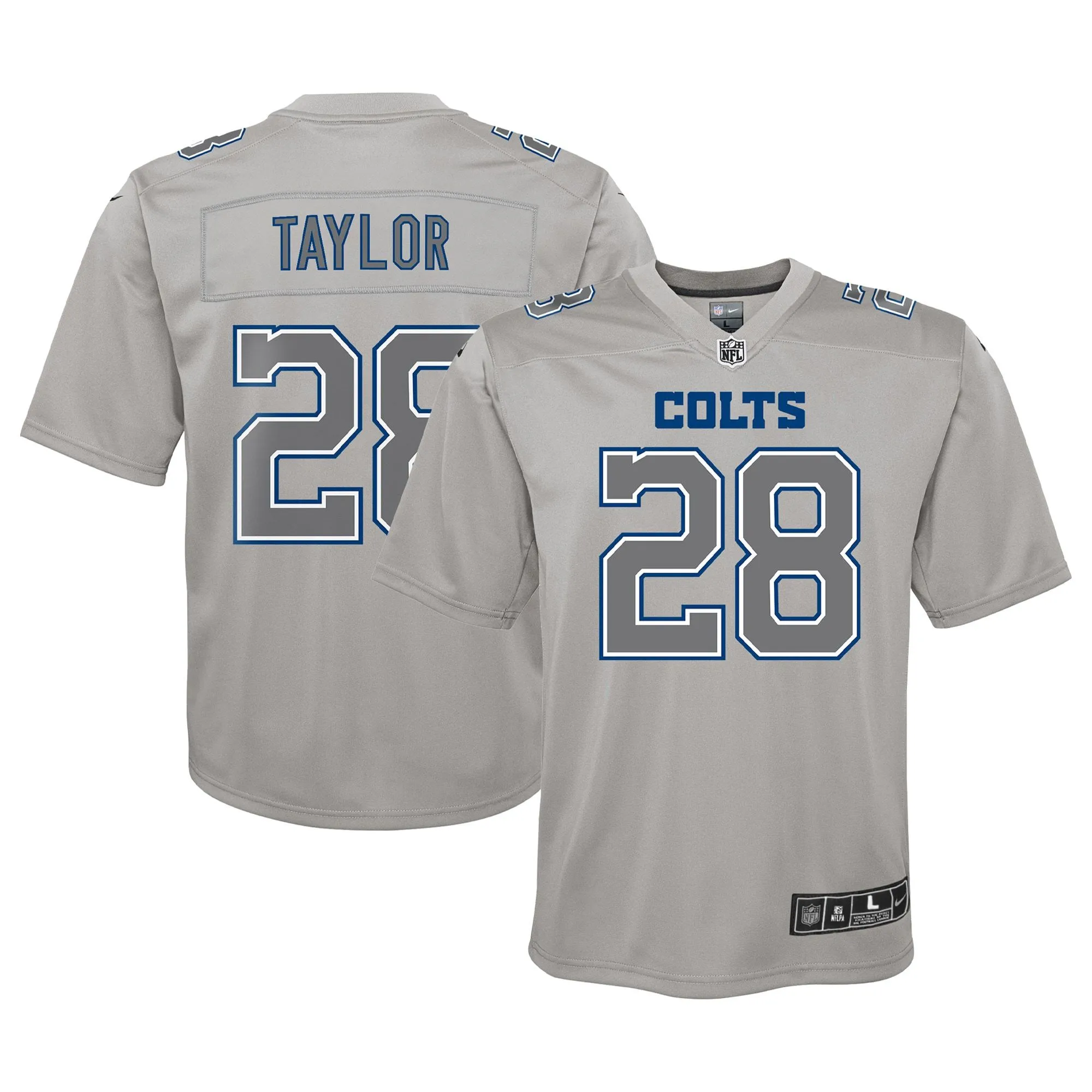 Jonathan Taylor Indianapolis Colts  Youth Atmosphere Game Jersey - Gray