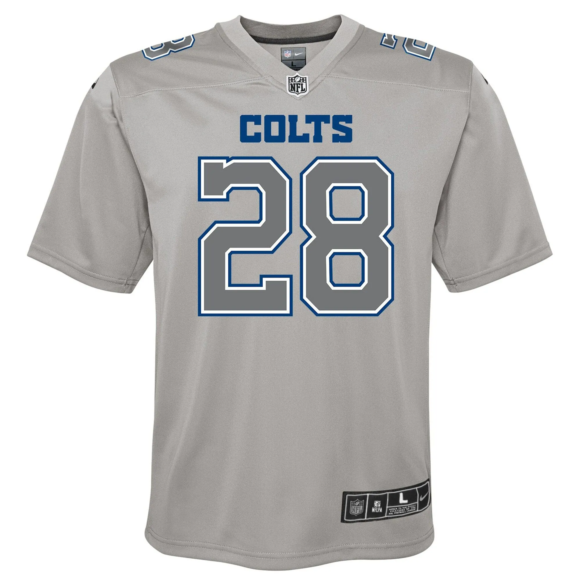 Jonathan Taylor Indianapolis Colts  Youth Atmosphere Game Jersey - Gray