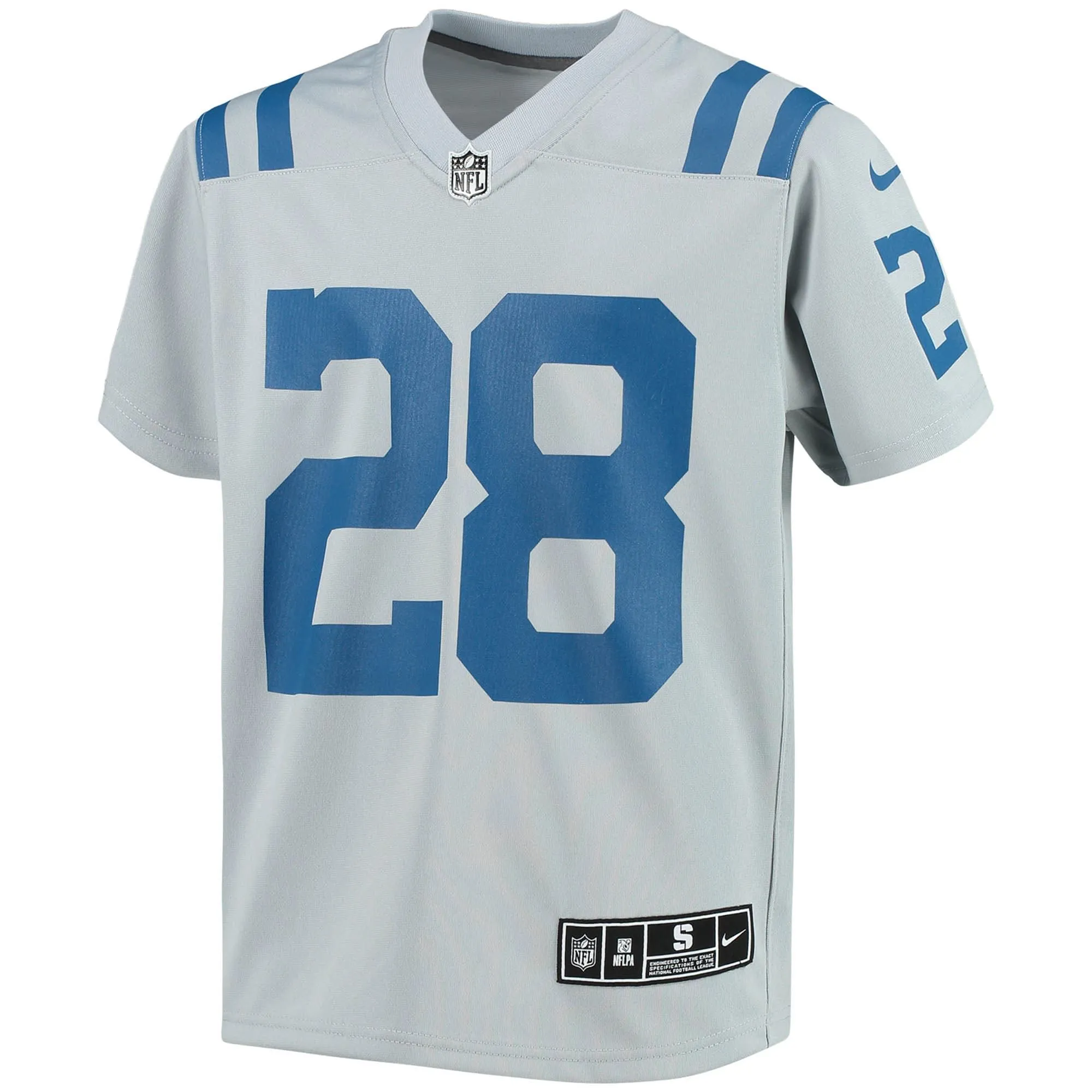 Jonathan Taylor Indianapolis Colts  Youth Inverted Team Game Jersey - Gray