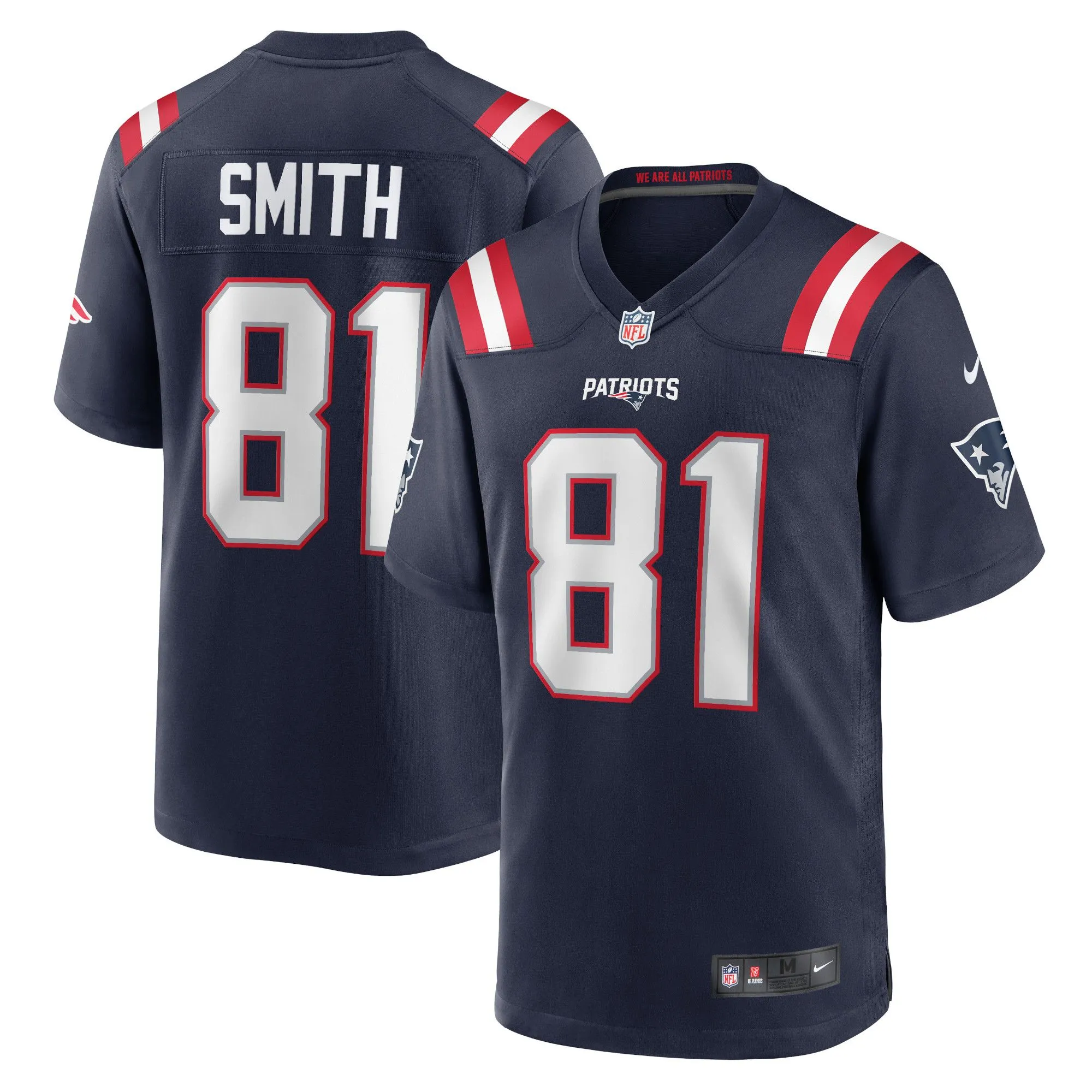 Jonnu Smith New England Patriots  Game Jersey - Navy