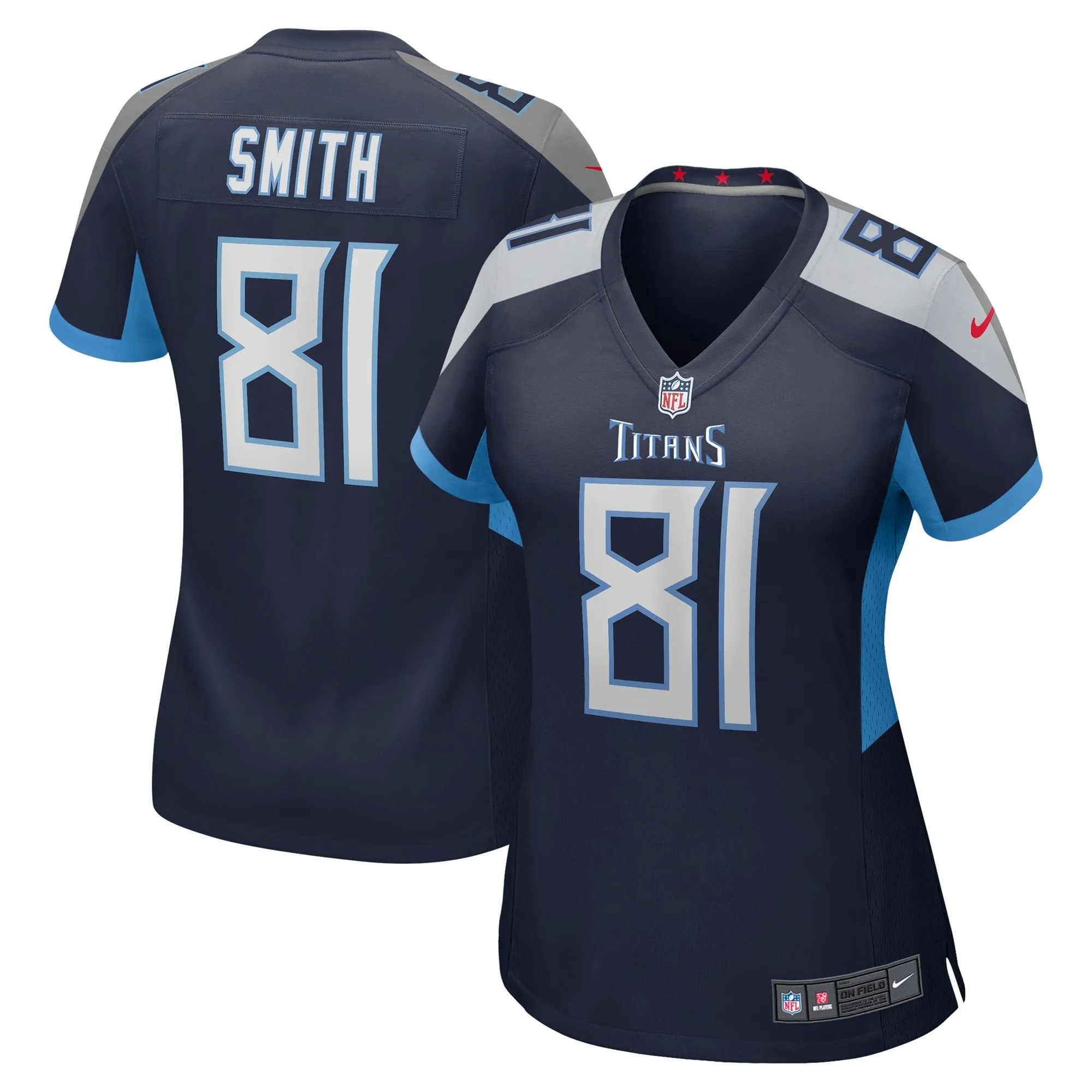 Jonnu Smith Tennessee Titans  Women's Game Jersey - Navy