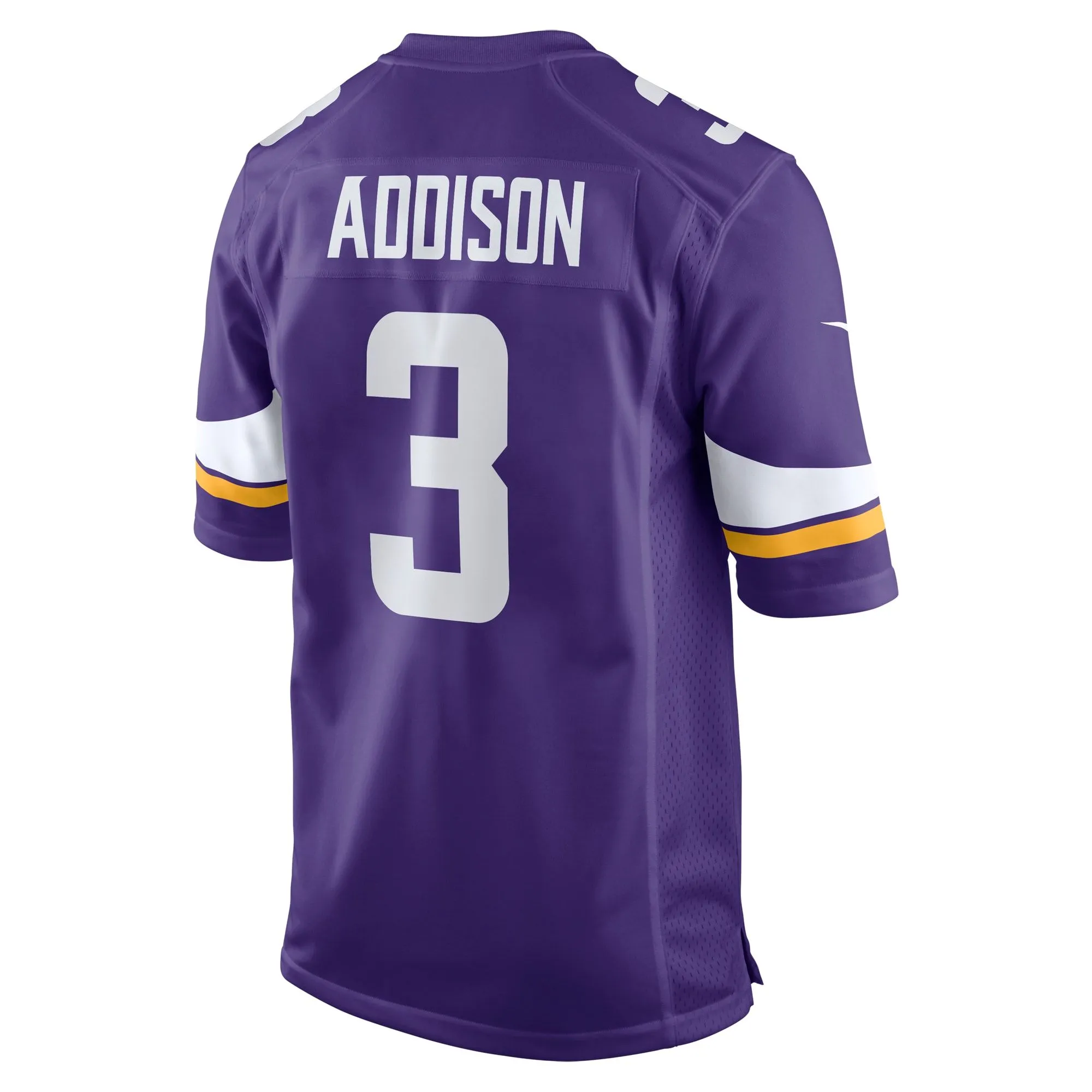 Jordan Addison Minnesota Vikings  2023 NFL Draft First Round Pick Game Jersey - Purple