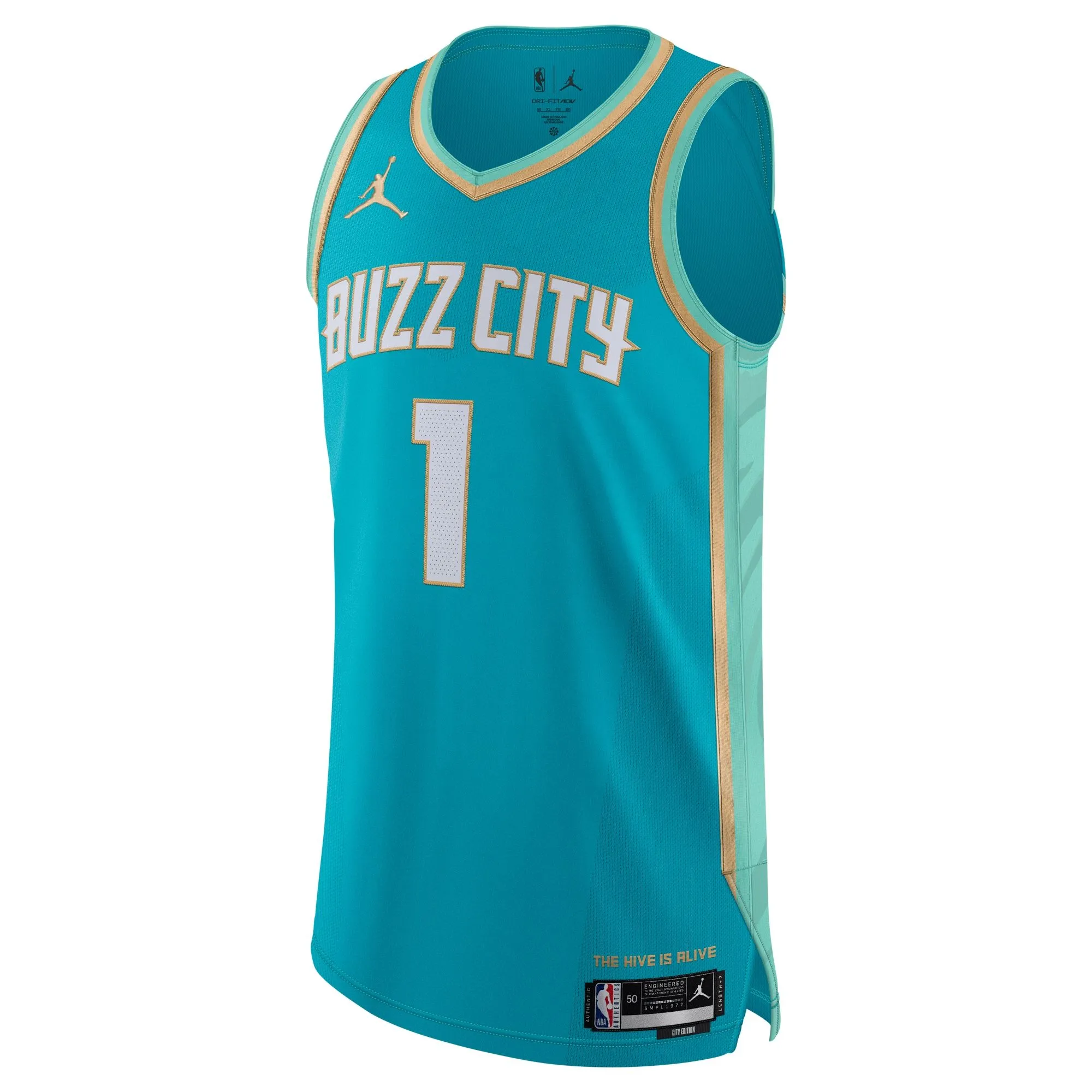 Jordan Brand LaMelo Ball Charlotte Hornets   Jersey - City Edition - Teal