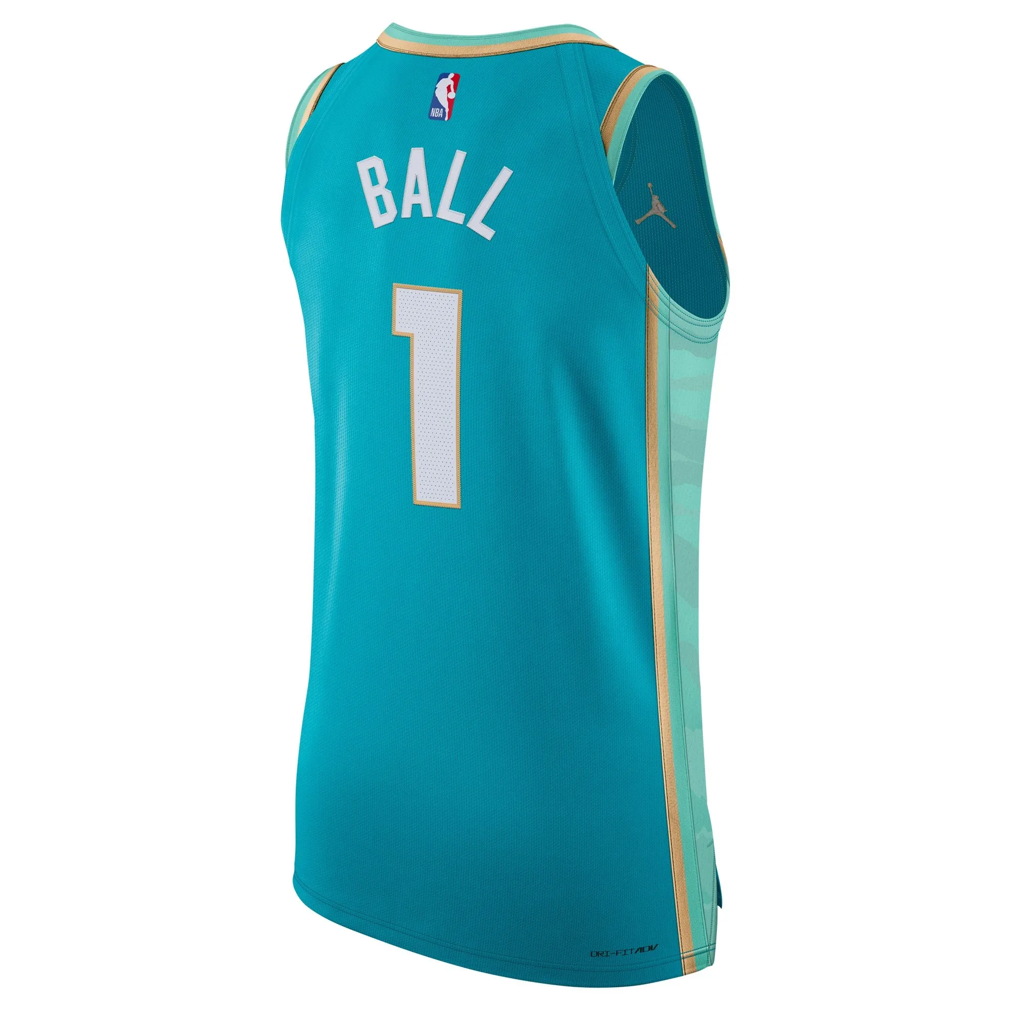 Jordan Brand LaMelo Ball Charlotte Hornets   Jersey - City Edition - Teal