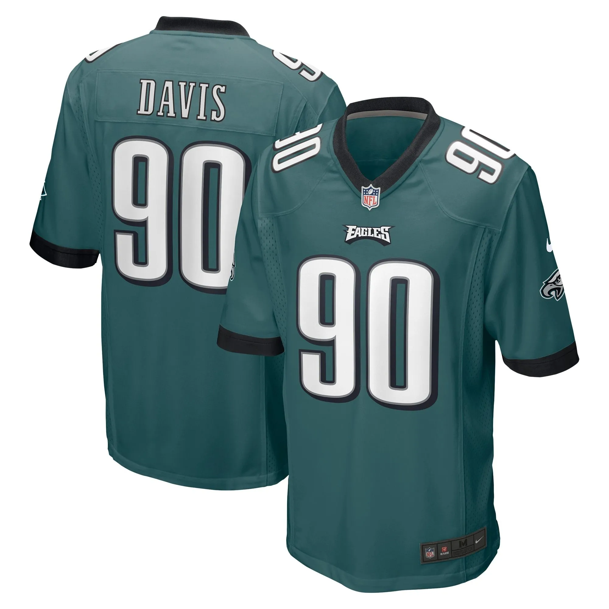 Jordan Davis Philadelphia Eagles  Player Game Jersey - Green