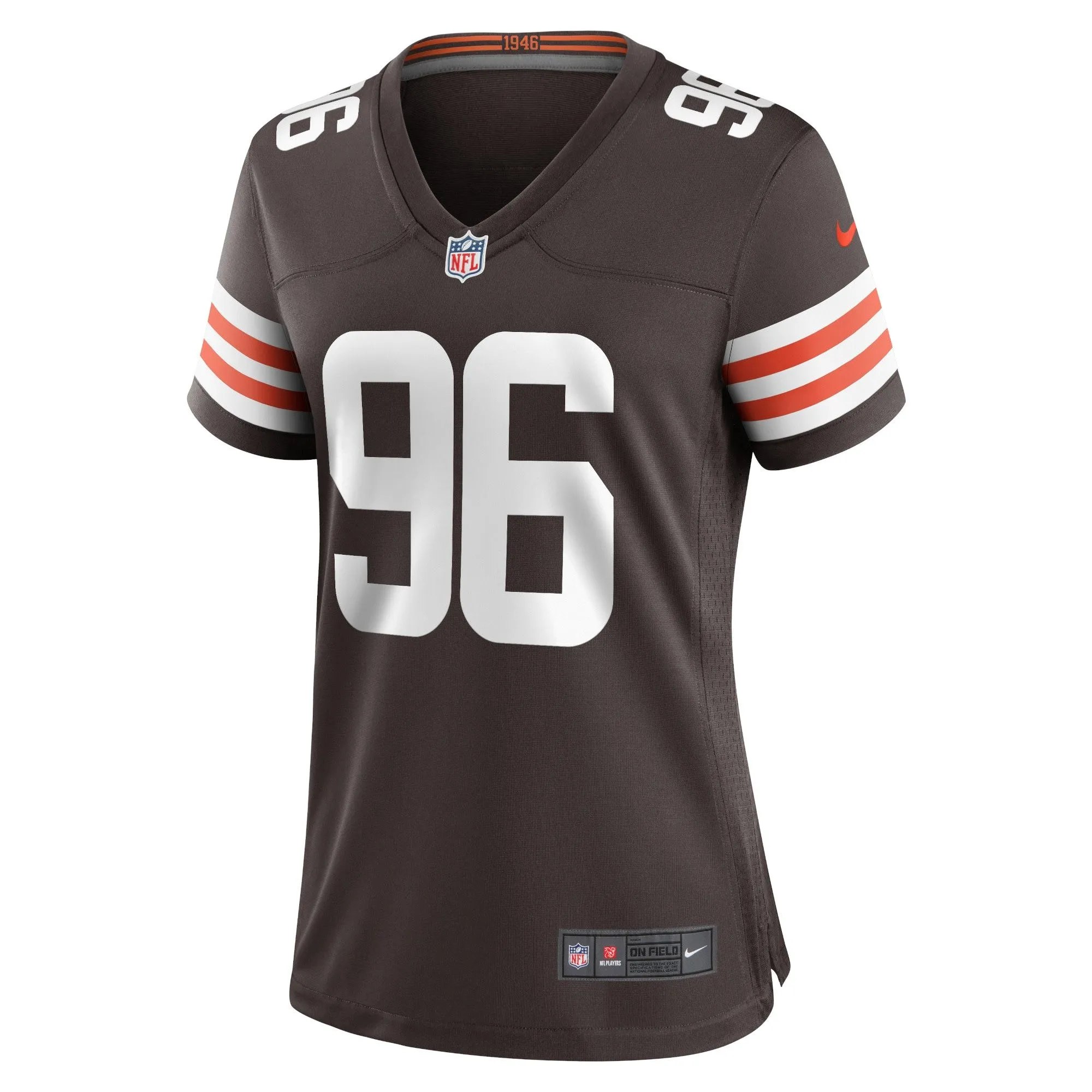 Jordan Elliott Cleveland Browns  Women's Game Jersey - Brown