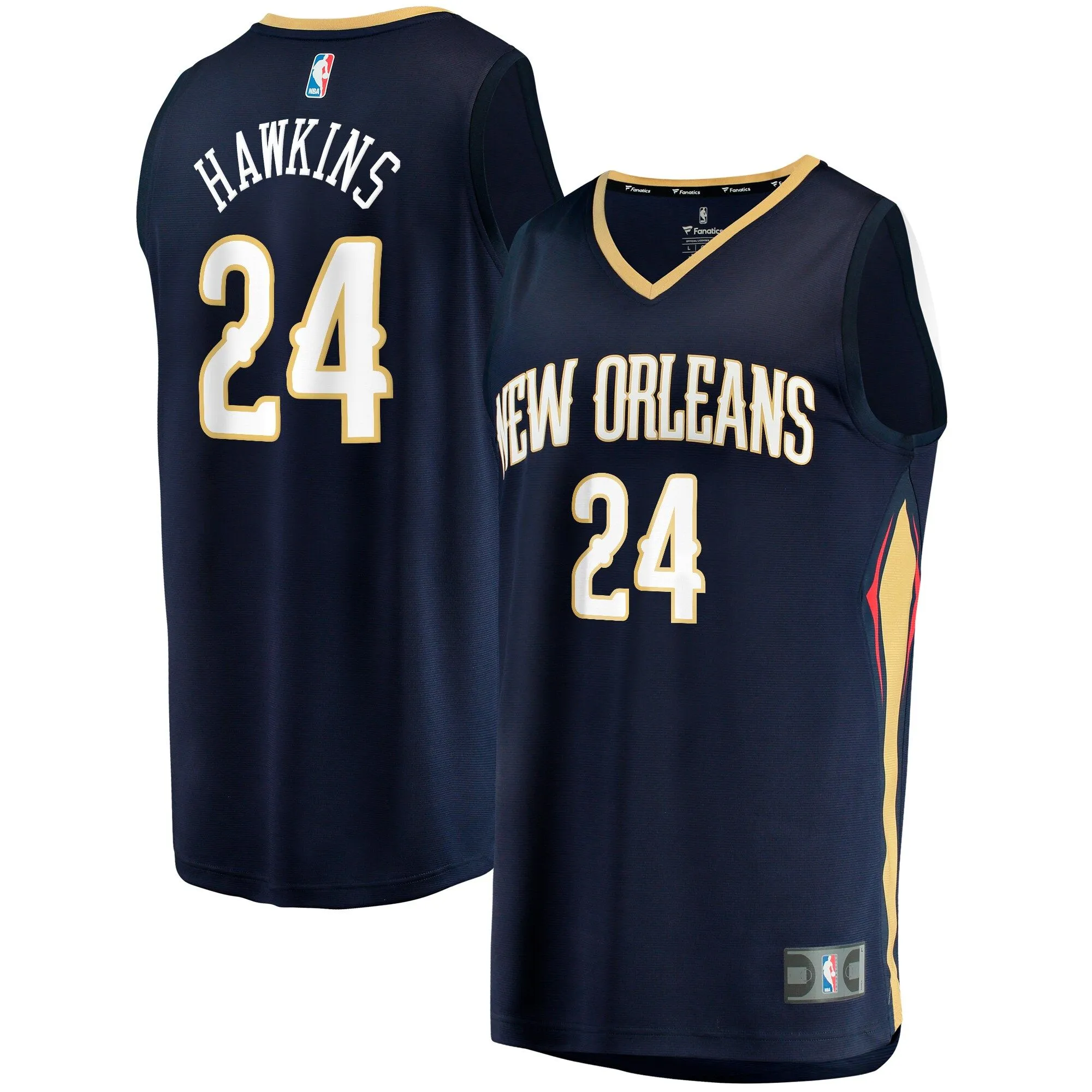 Jordan Hawkins New Orleans Pelicans Fanatics Branded  Fast Break Replica Jersey - Icon Edition - Navy