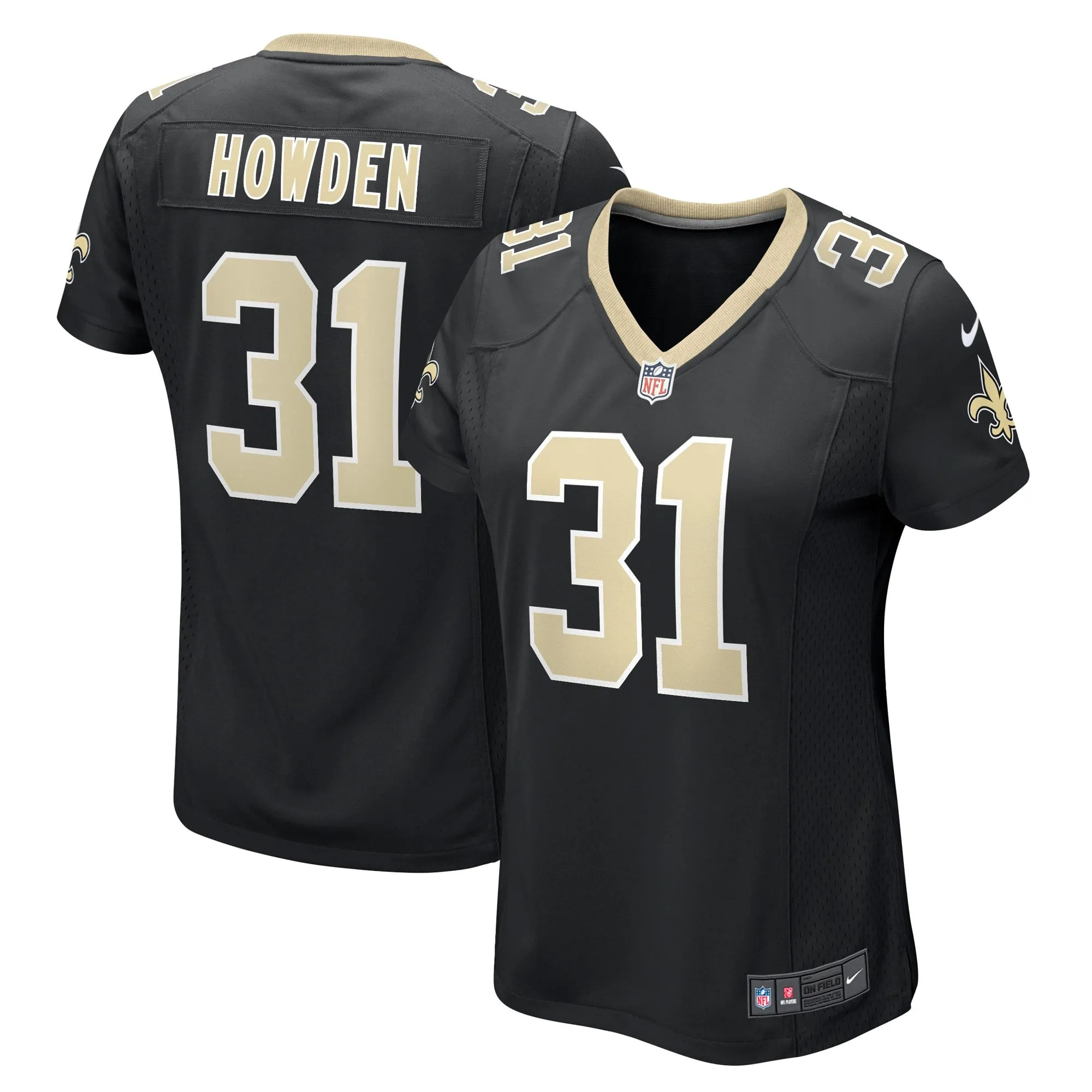 Jordan Howden New Orleans Saints  Women's Team Game Jersey -  Black