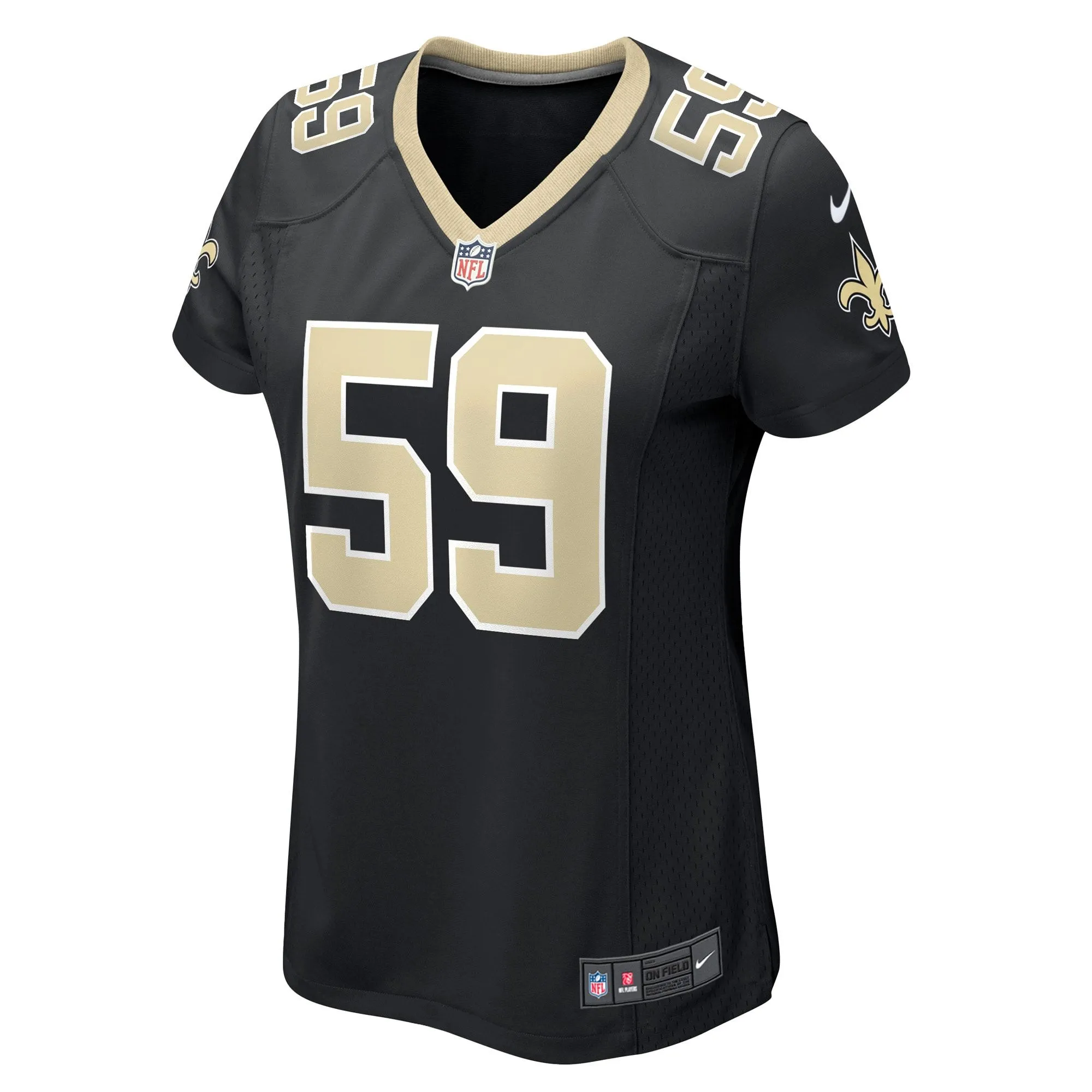 Jordan Jackson New Orleans Saints  Women's Game Player Jersey - Black