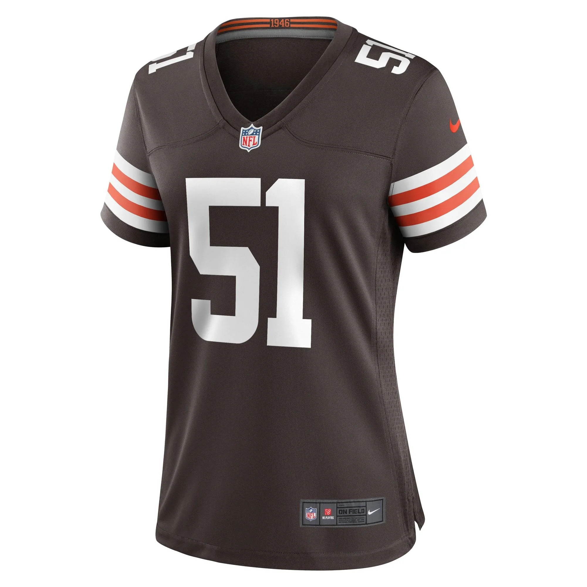 Jordan Kunaszyk Cleveland Browns  Women's Game Player Jersey - Brown