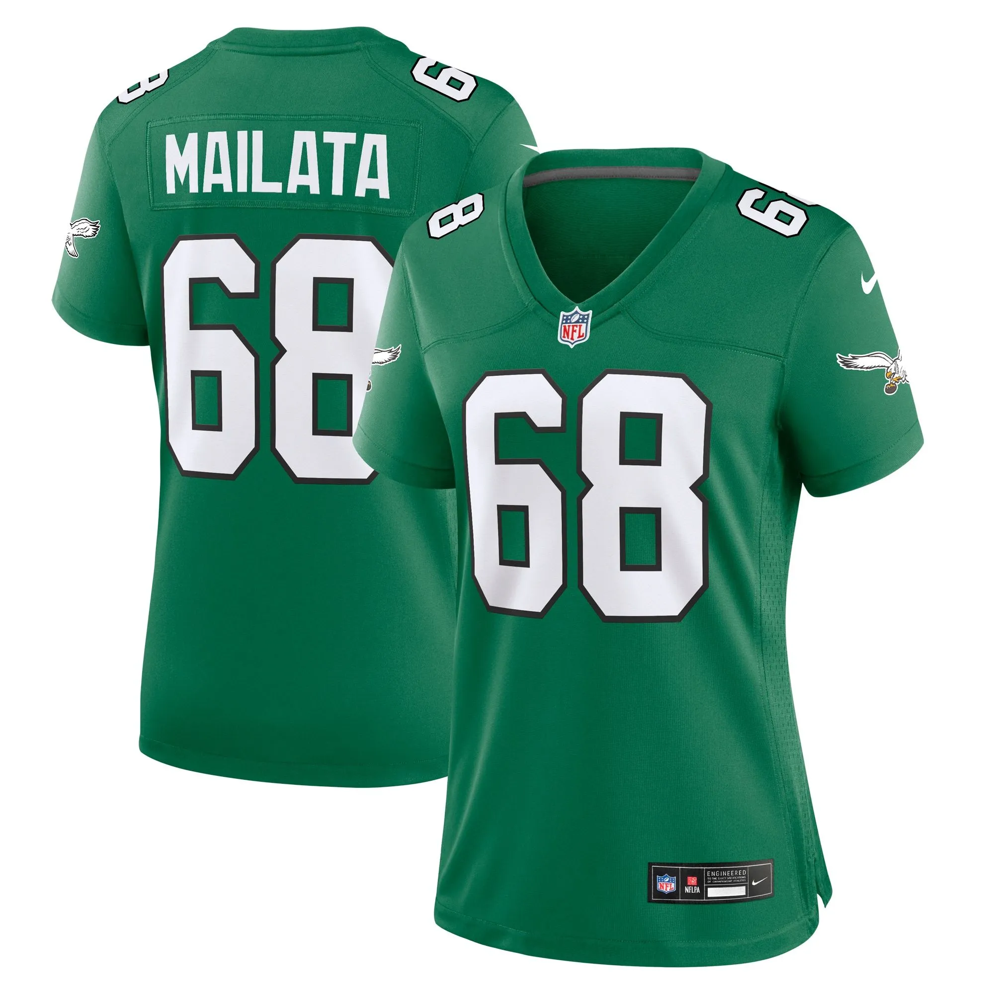 Jordan Mailata Philadelphia Eagles  Women's Alternate Game Jersey - Kelly Green