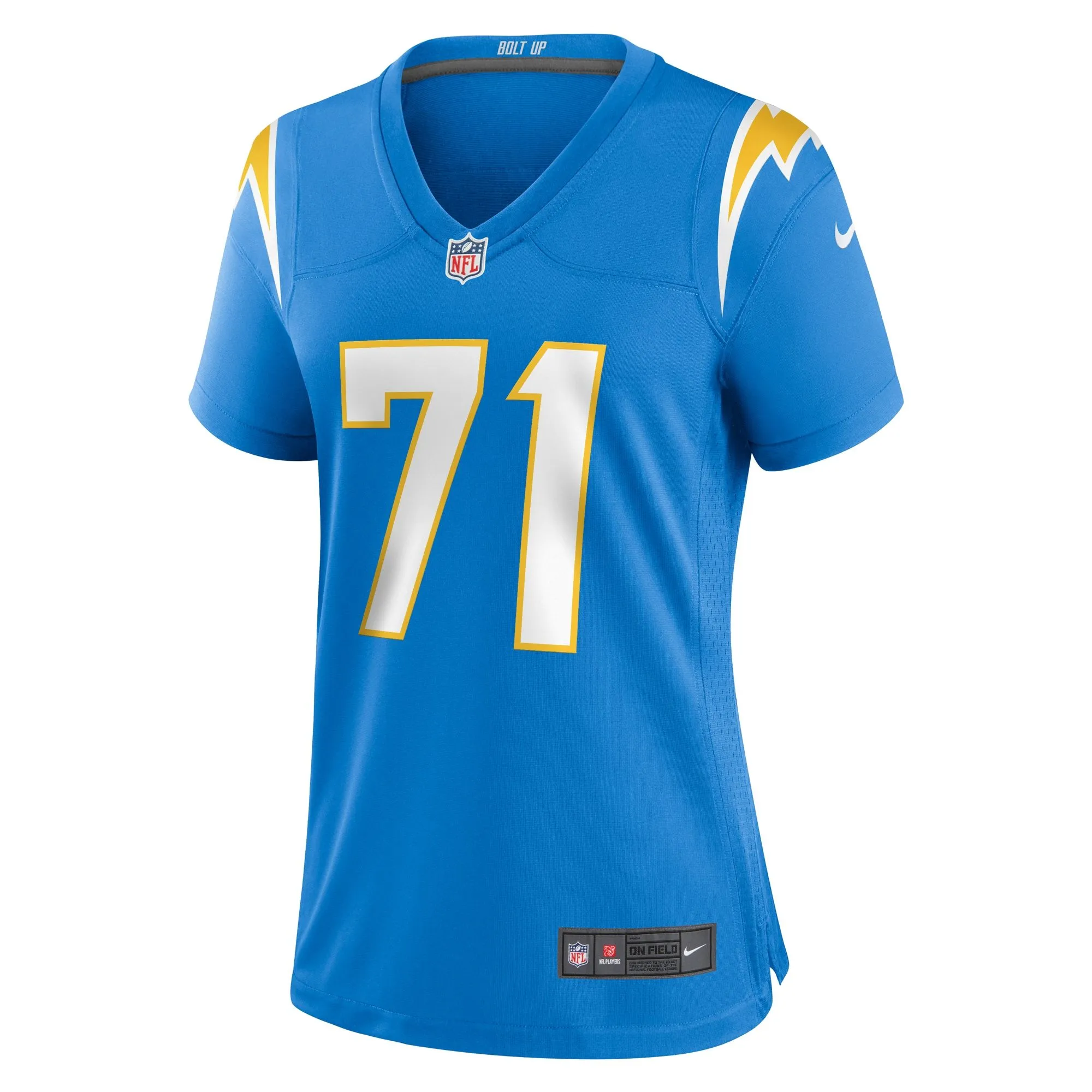 Jordan McFadden Los Angeles Chargers  Women's Team Game Jersey - Powder Blue