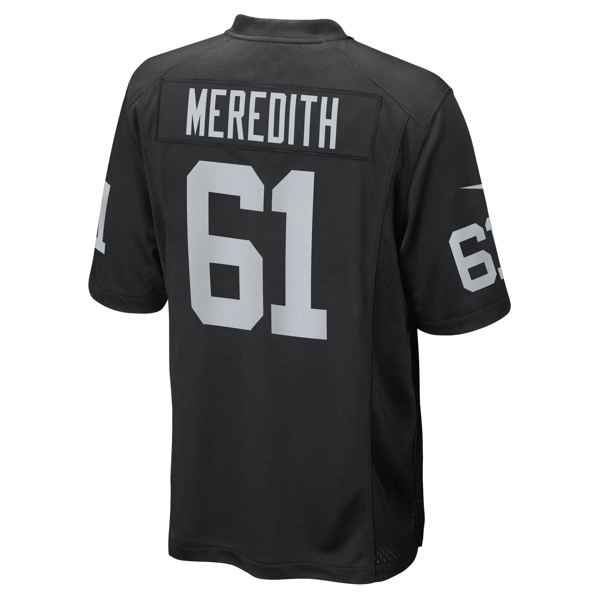 Jordan Meredith Las Vegas Raiders  Game Player Jersey - Black